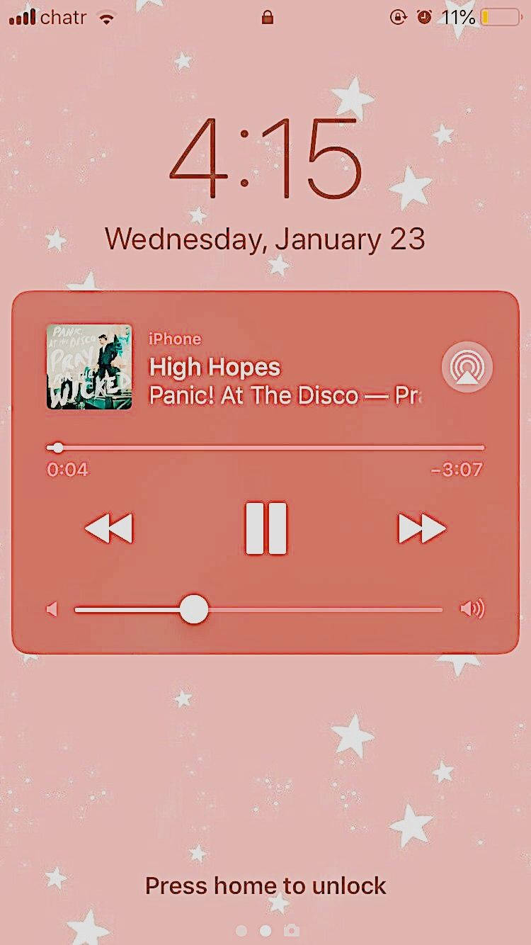 أغنية High Hopes لفرقة Panic! At The Disco بتصميم جمالي خلفية