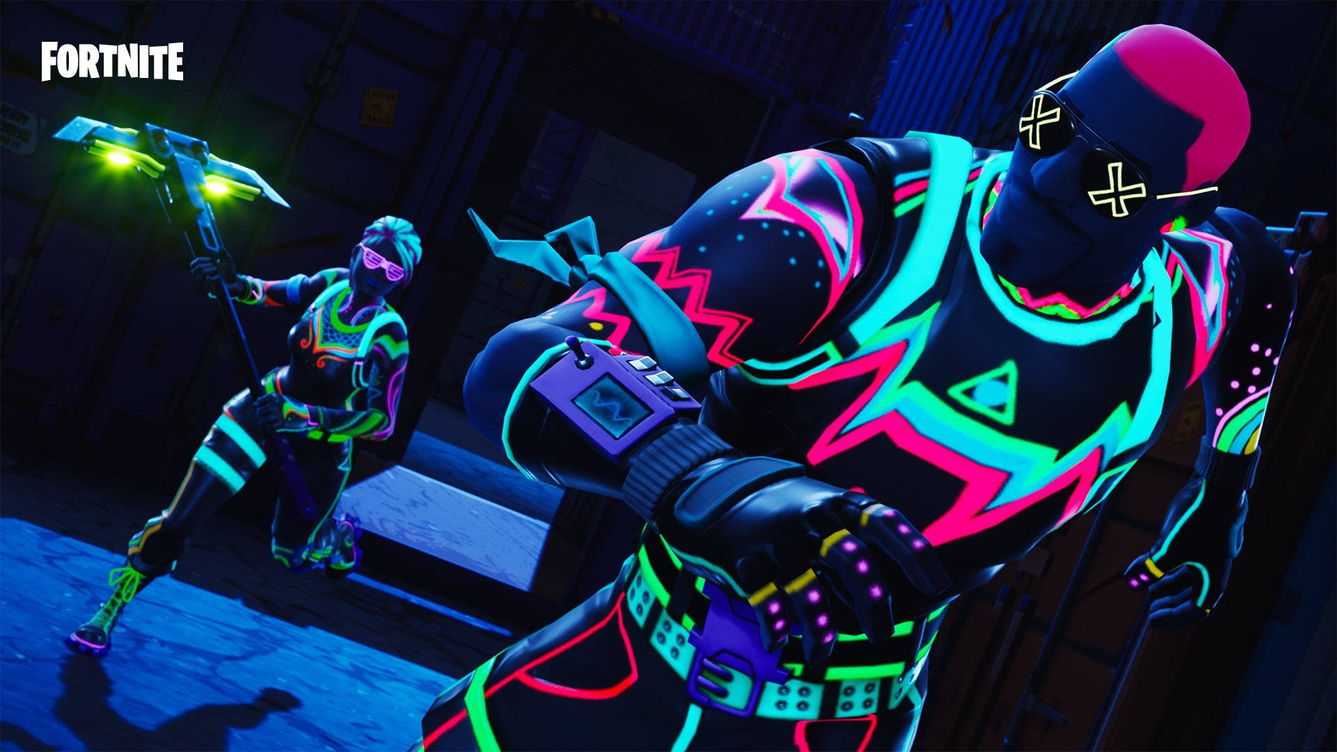 أفضل مشهد نيون في فورتنايت خلفية
