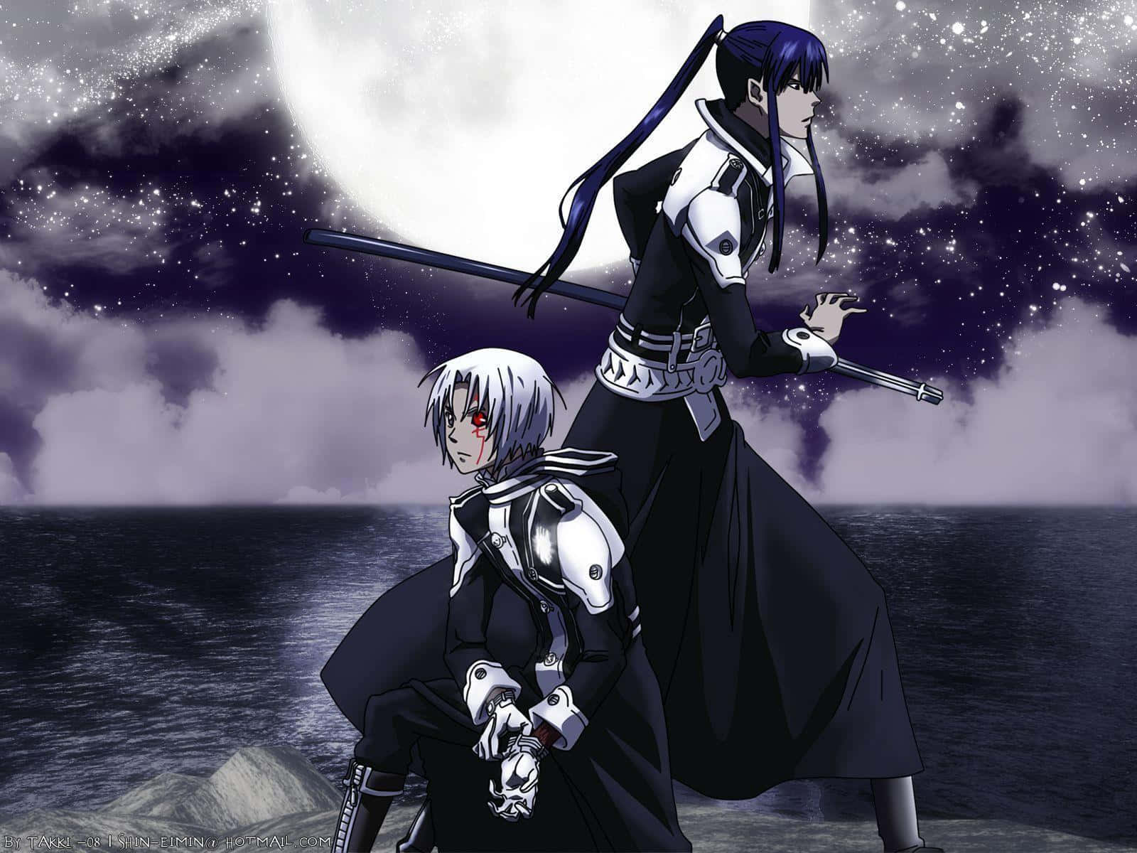 ألين ووكر يوكندا في قتال من D Gray Man خلفية