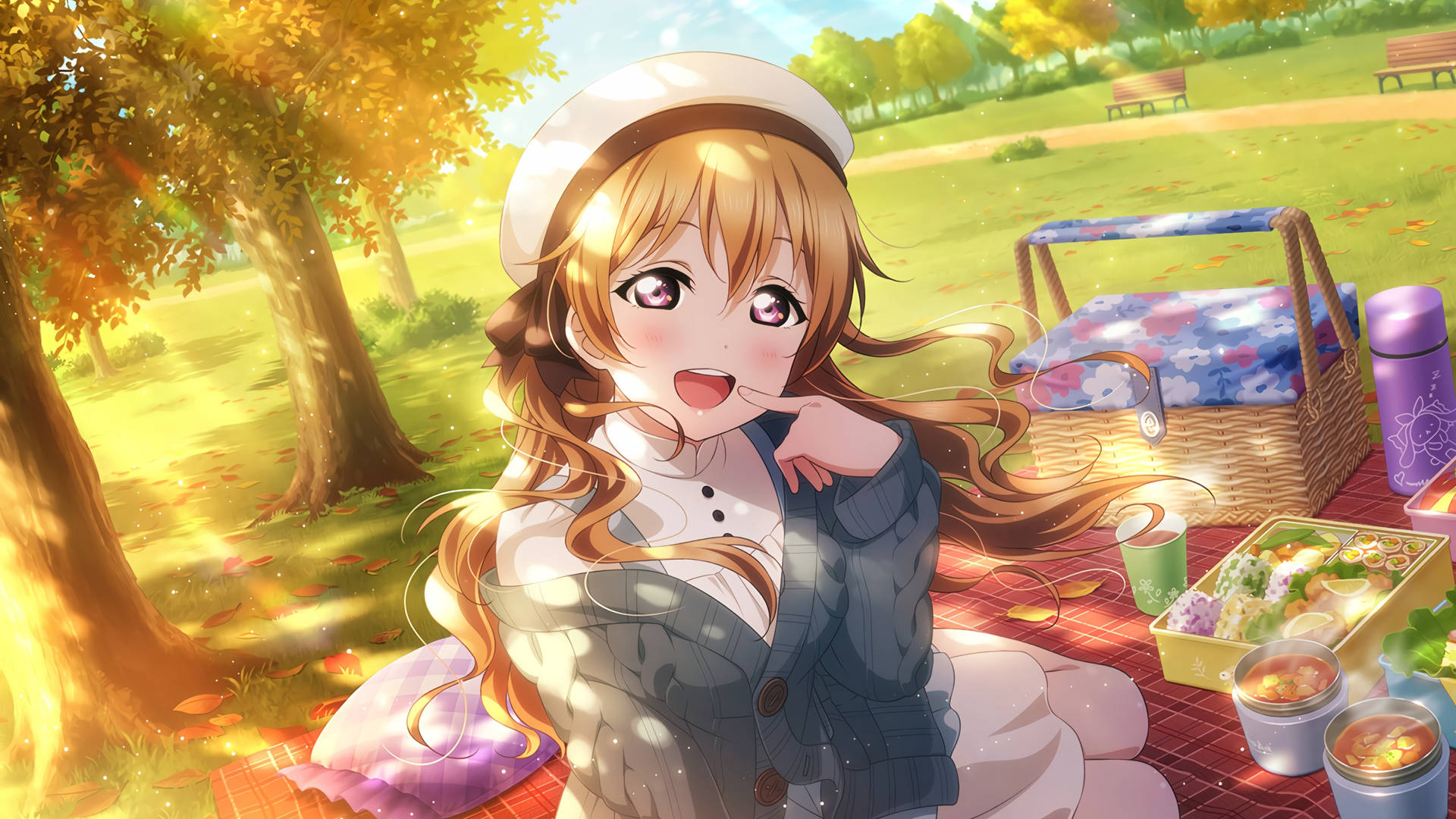 خلفية أنمي Love Live هانايوكو