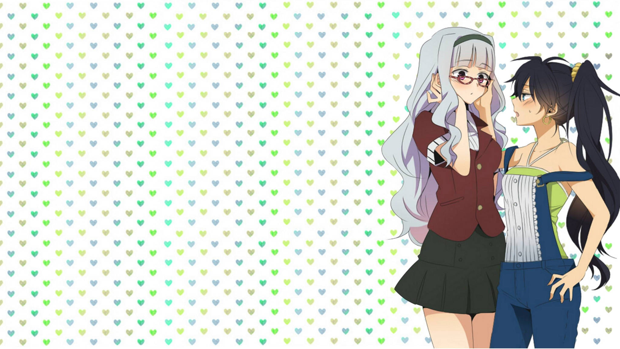 أنمي ليزبيانز تاكان وهيبيكي خلفية
