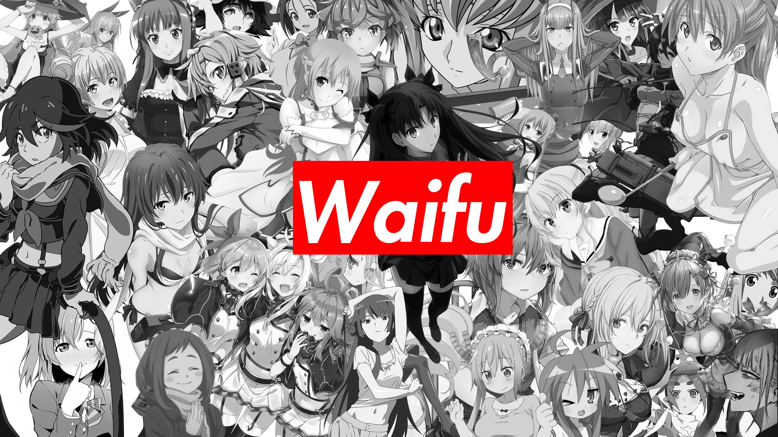 أنمي وايفو كولاج محاكي سوبريم خلفية
