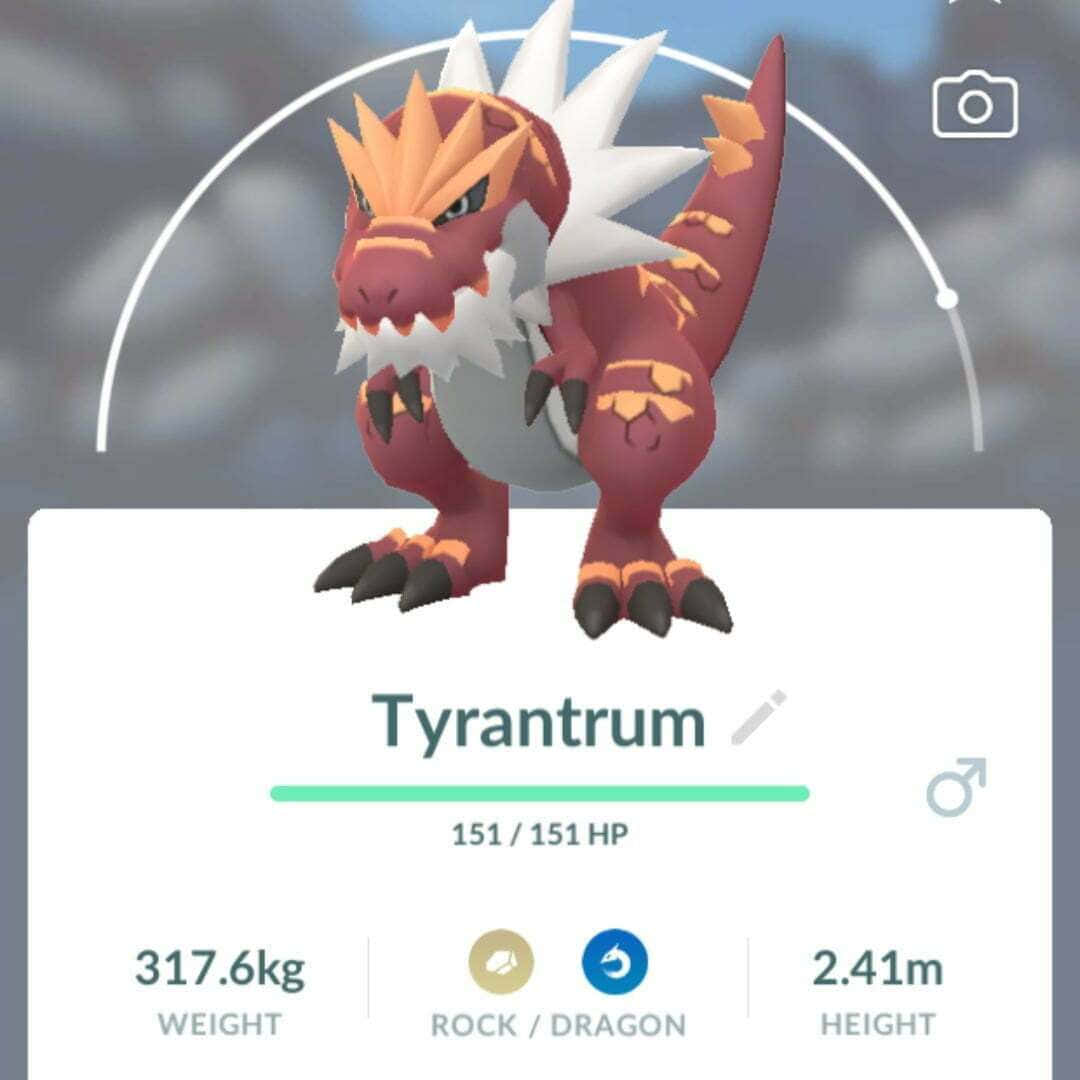 إحصائيات Tyrantrum في بوكيمون جو خلفية