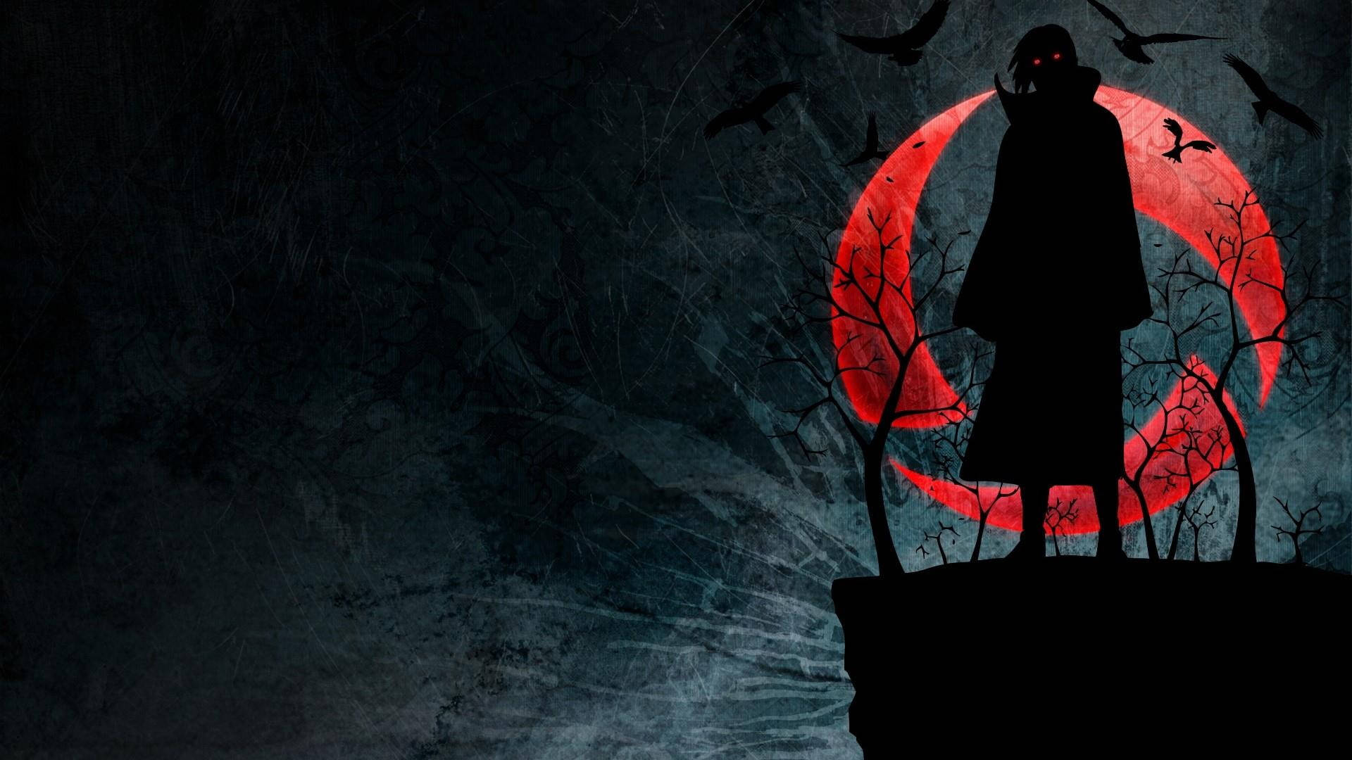إيتاتشي أوتشيها أنمي داكن جمالي لسطح المكتب خلفية