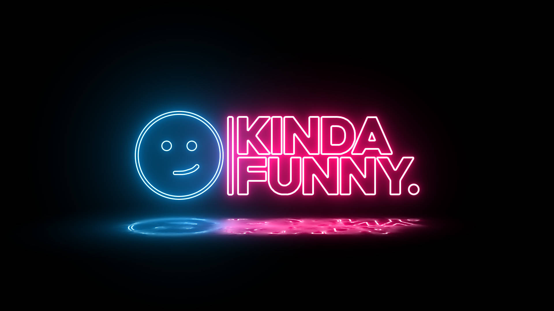 ابتسامة نيون Kinda Funny خلفية