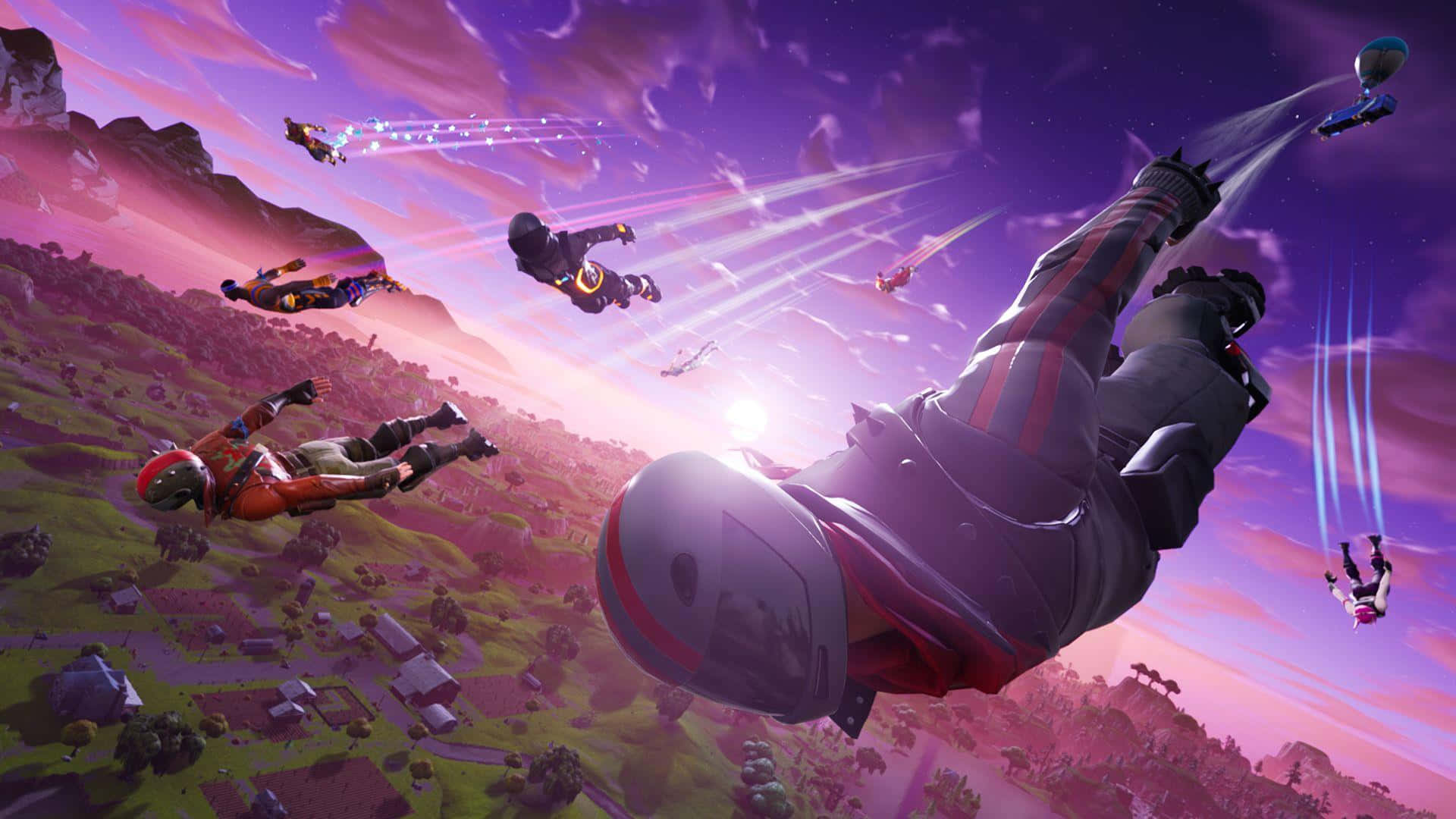 ارتقِ بتجربة ألعابك إلى المستوى التالي مع Fortnite الرائع! خلفية