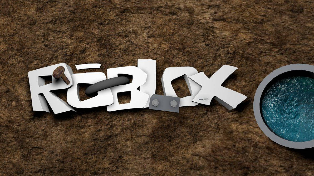 خلفية ملصق ثلاثية الأبعاد مذهلة للعبة روبلوكس.
