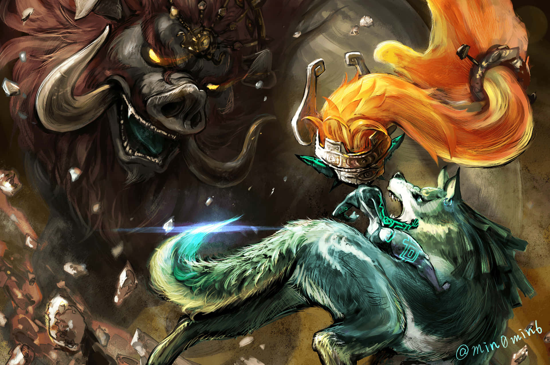 استكشف أراضي هايرول الخطرة في لعبة The Legend of Zelda: Twilight Princess خلفية