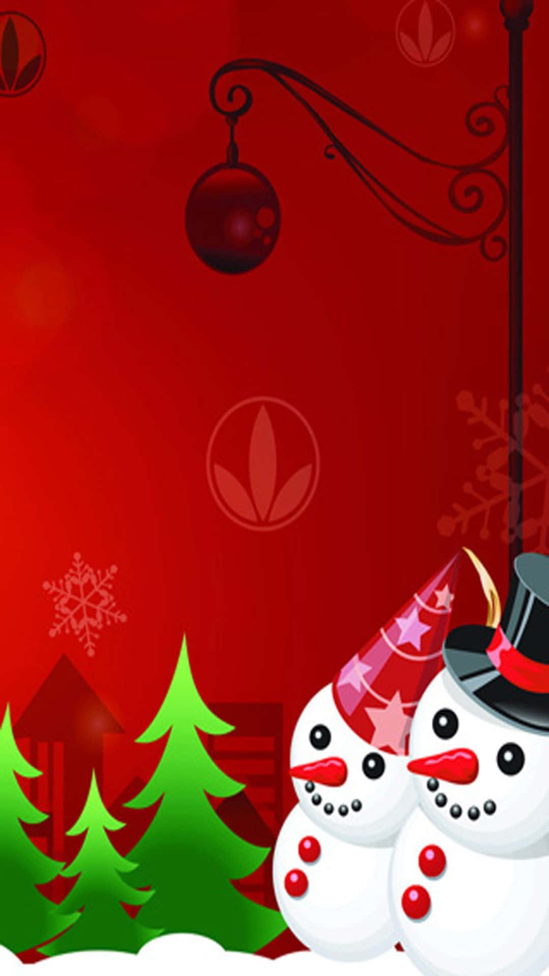استمتع بروح عيد الميلاد مع خلفية هاتف احتفالية خلفية