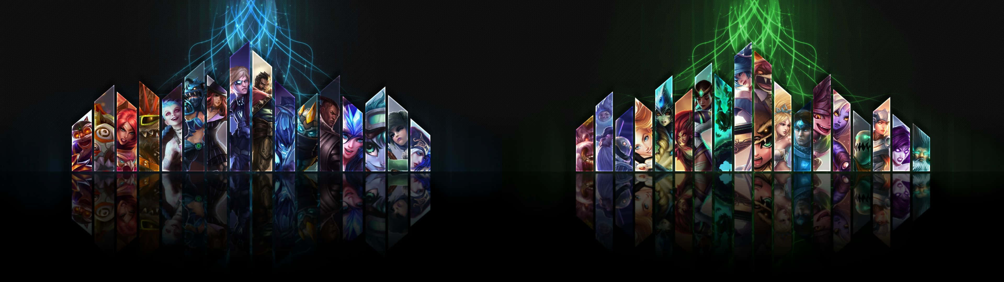 افتح مغامرات ملحمية في League Of Legends: Dual Screen خلفية