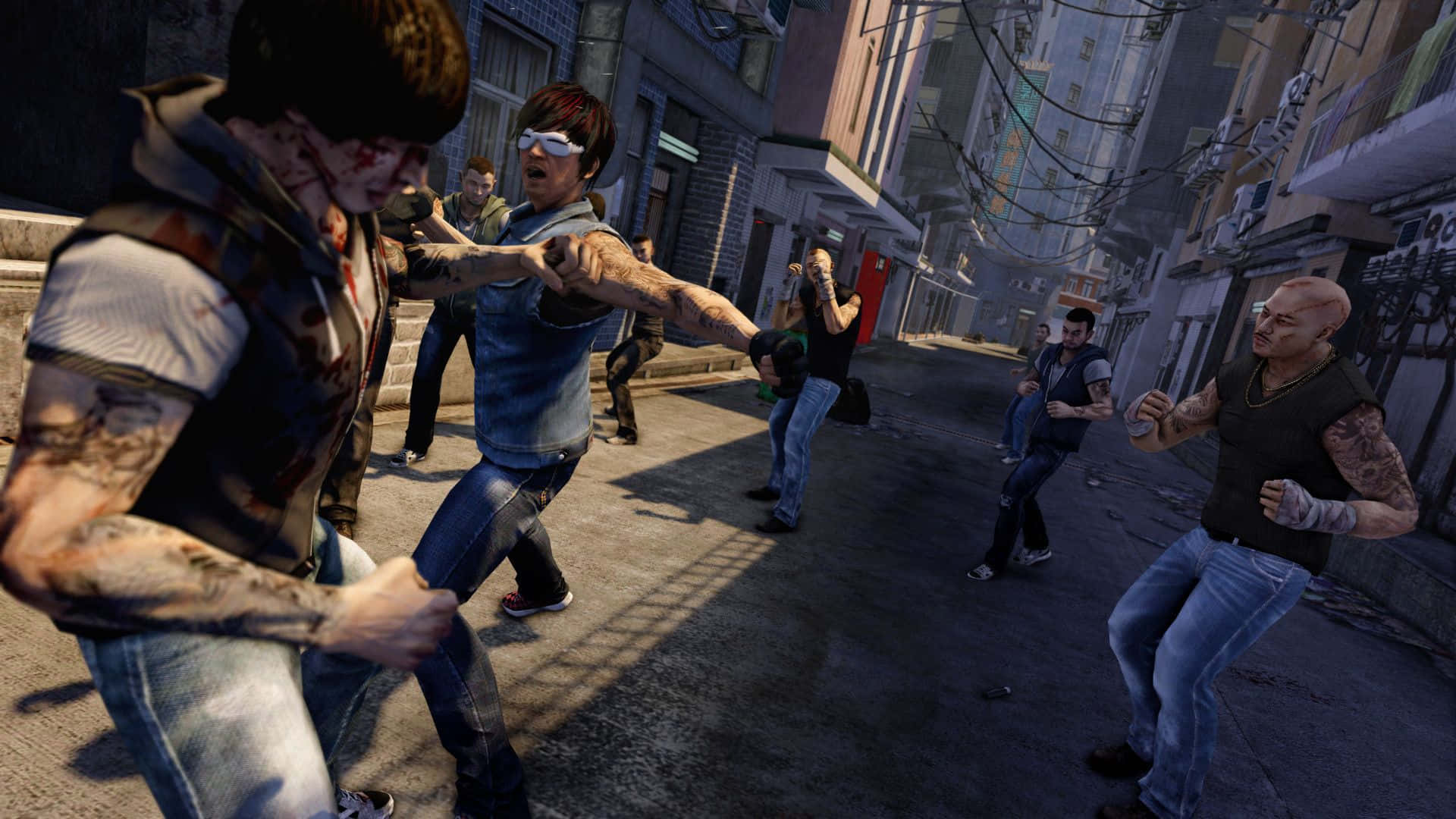 اكتشف عالمًا من المؤامرات والمغامرات في لعبة Sleeping Dogs خلفية