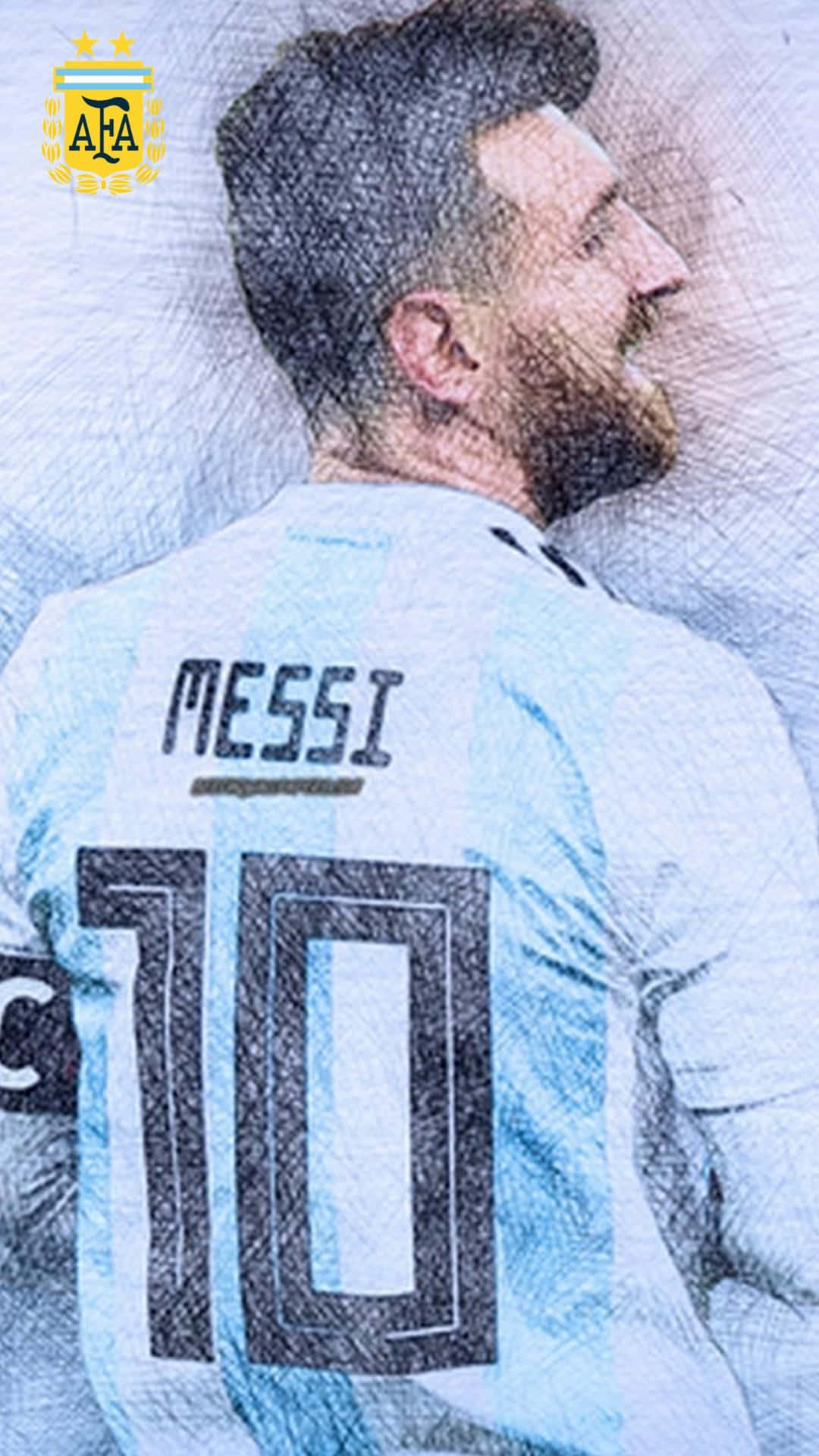 الأرجنتين رقم 10 ميسي آيفون خلفية