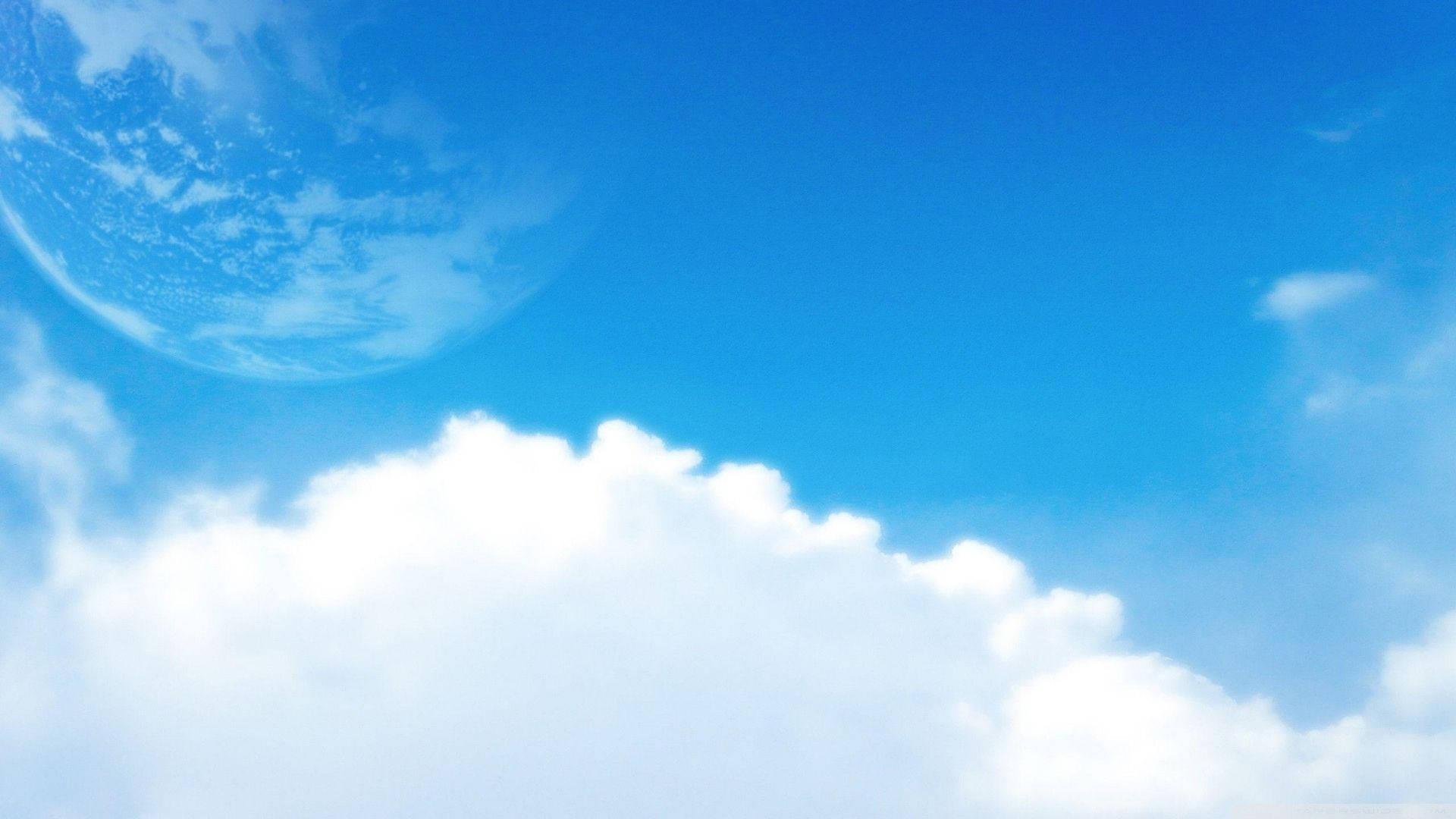 الأرض مع منظر السماء خلفية