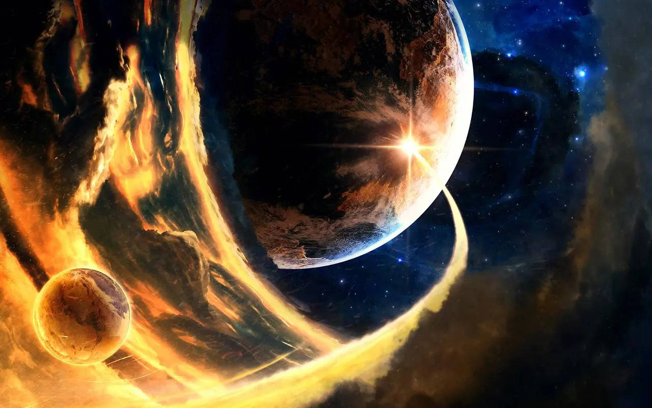 التوهج الشمسي التفاعلي خلفية