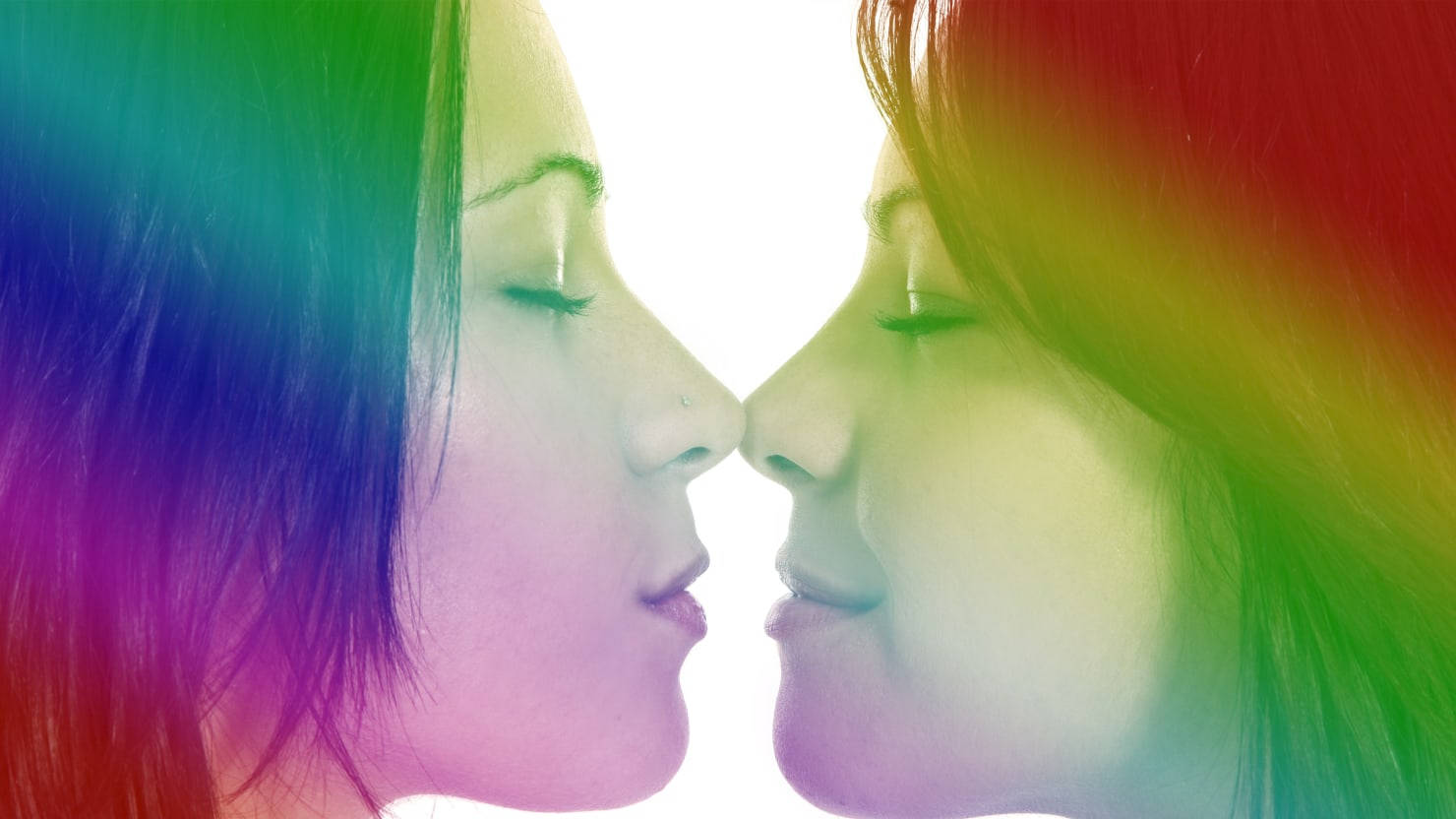 الحب هو الحب زوجان من مجتمع LGBTQ خلفية