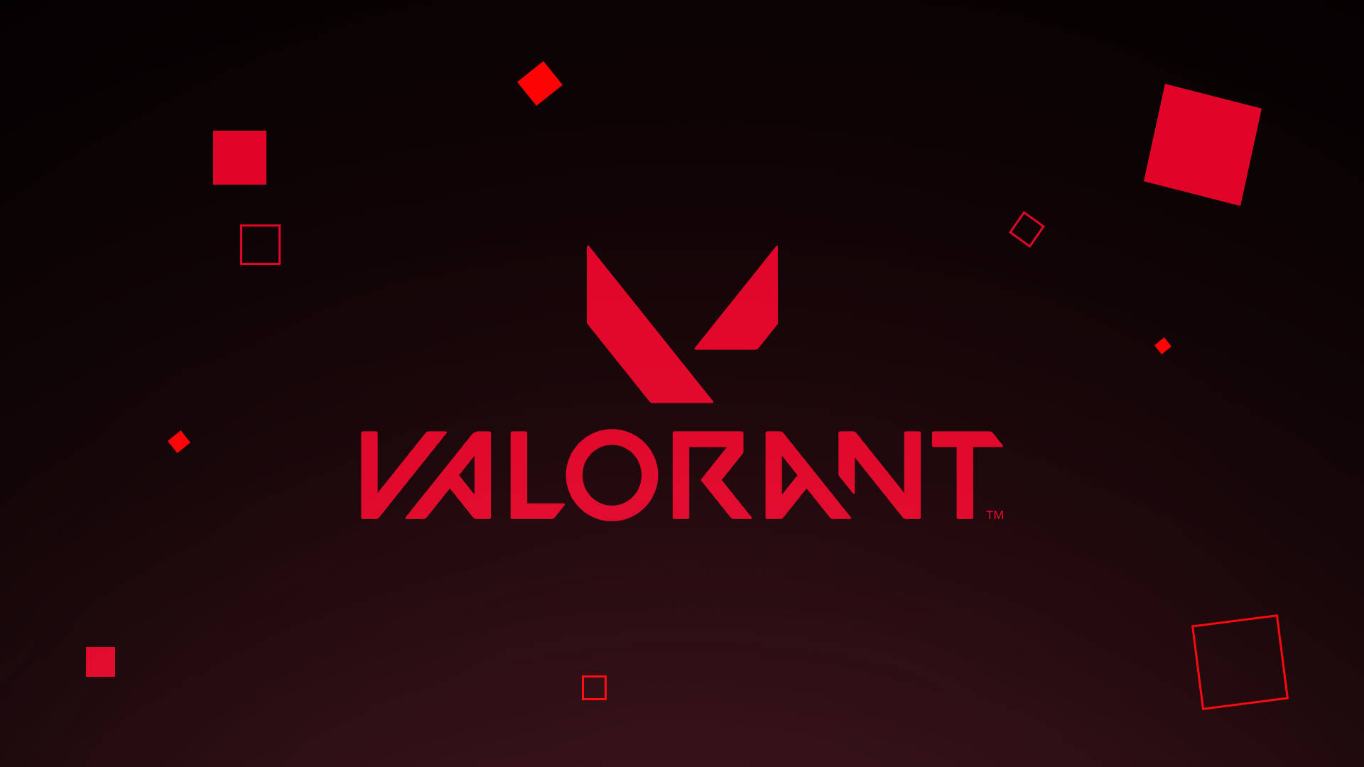خلفية شعار Valorant الأحمر