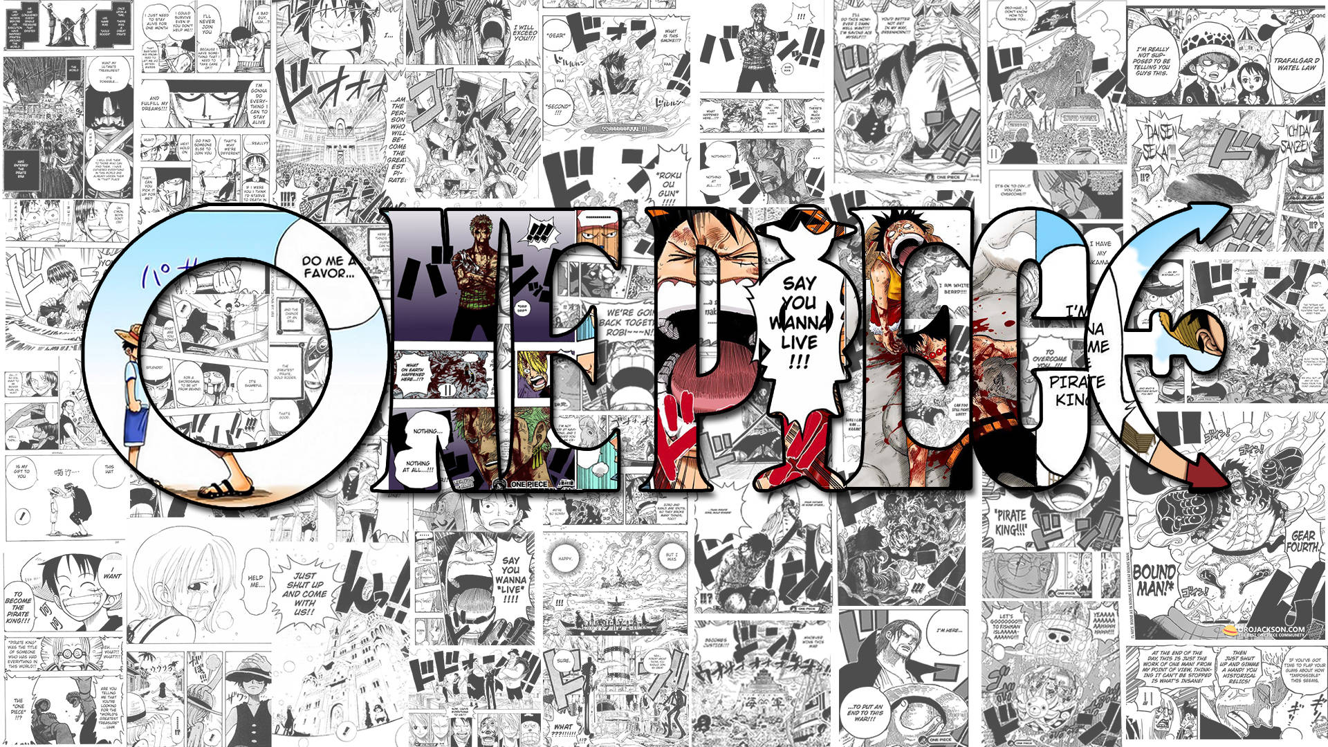 بانل مانجا ون بيس خلفية