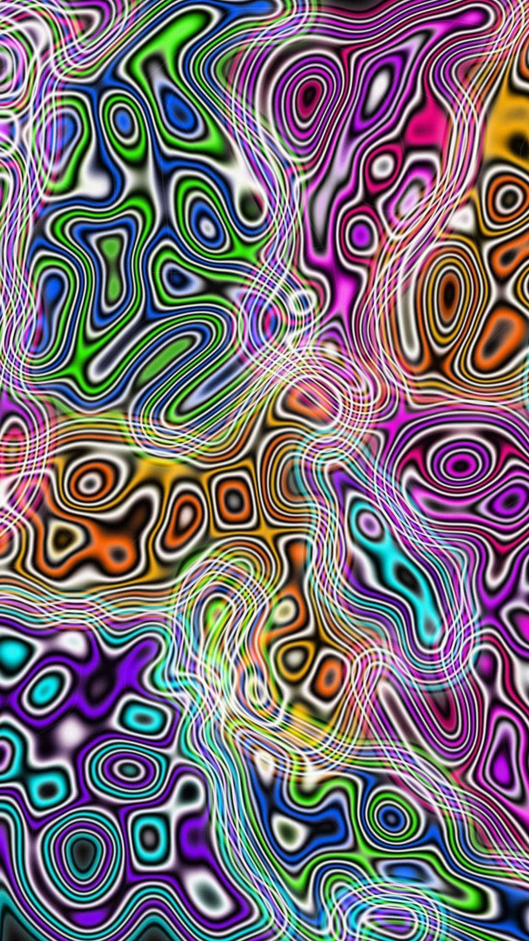 بقع ملونة مهلوسة جمالية خلفية