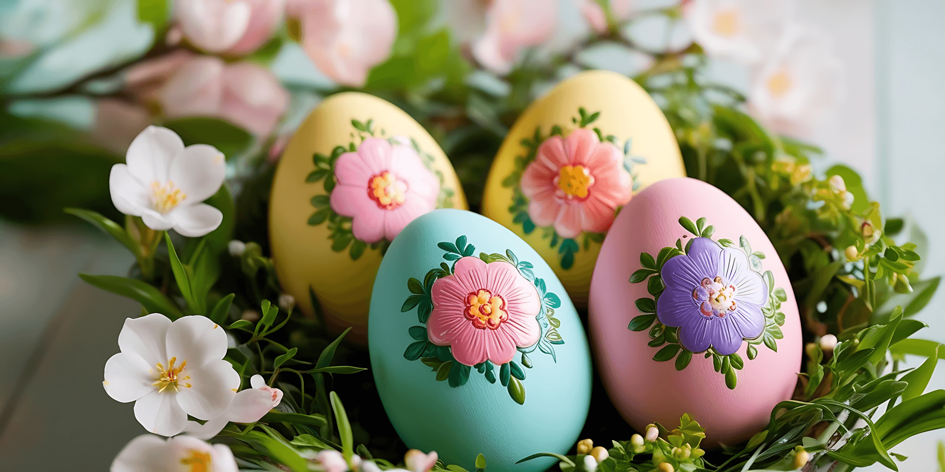 بيض مزين، عيد الفصح، زهور، تصميم، ألوان باستيل، ربيع، عطلة، فن، تفاصيل دقيقة، جميل، ديكور، إبداعي، احتفال، نقش، زاهي