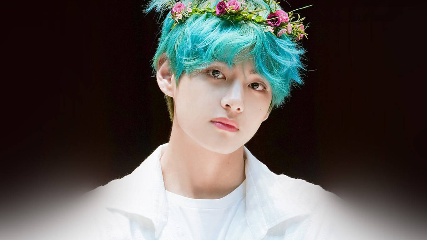 تاج زهور V من BTS خلفية