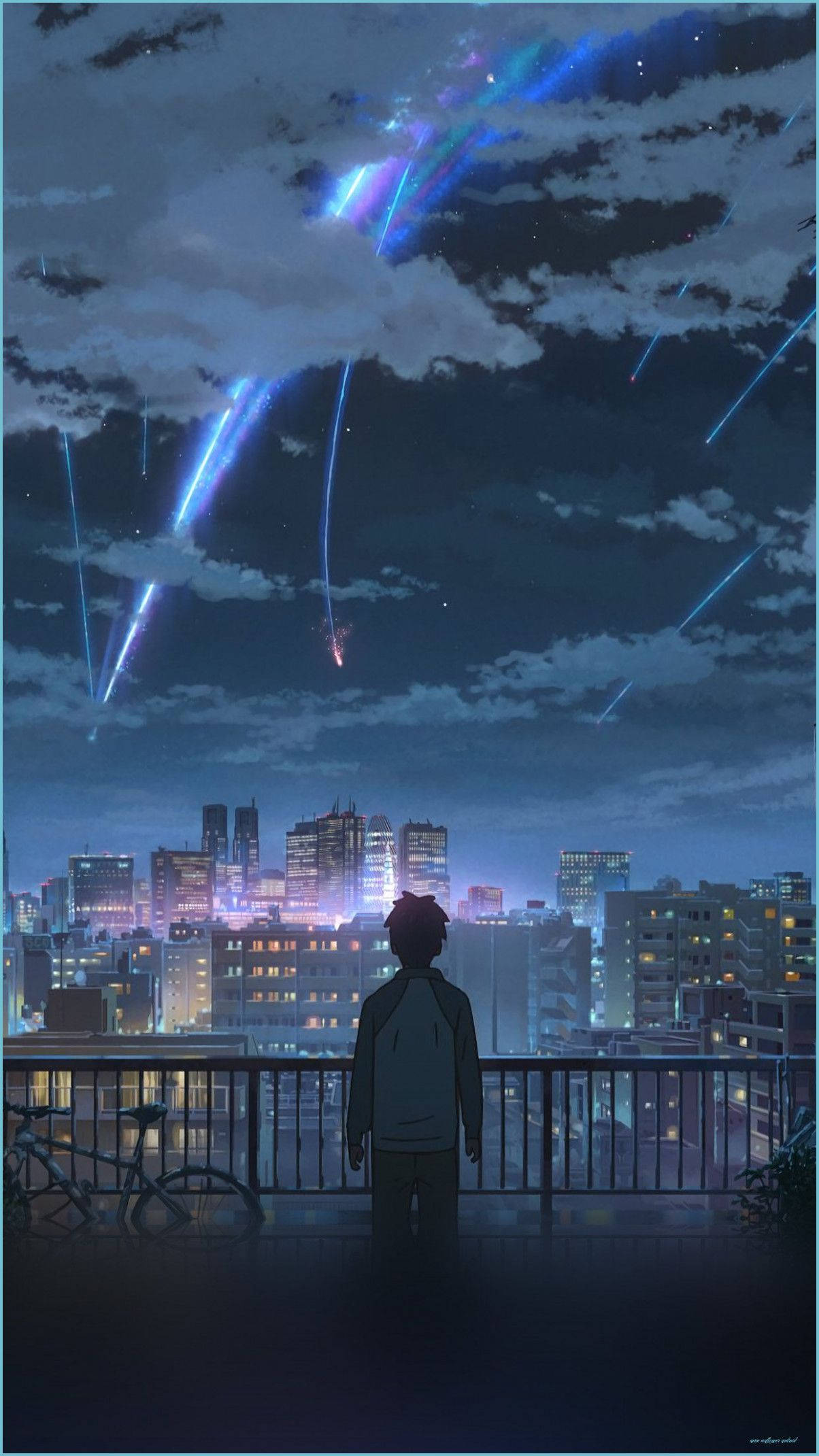 تاكي تاتشيبانا من أنمي اسمك خلفية