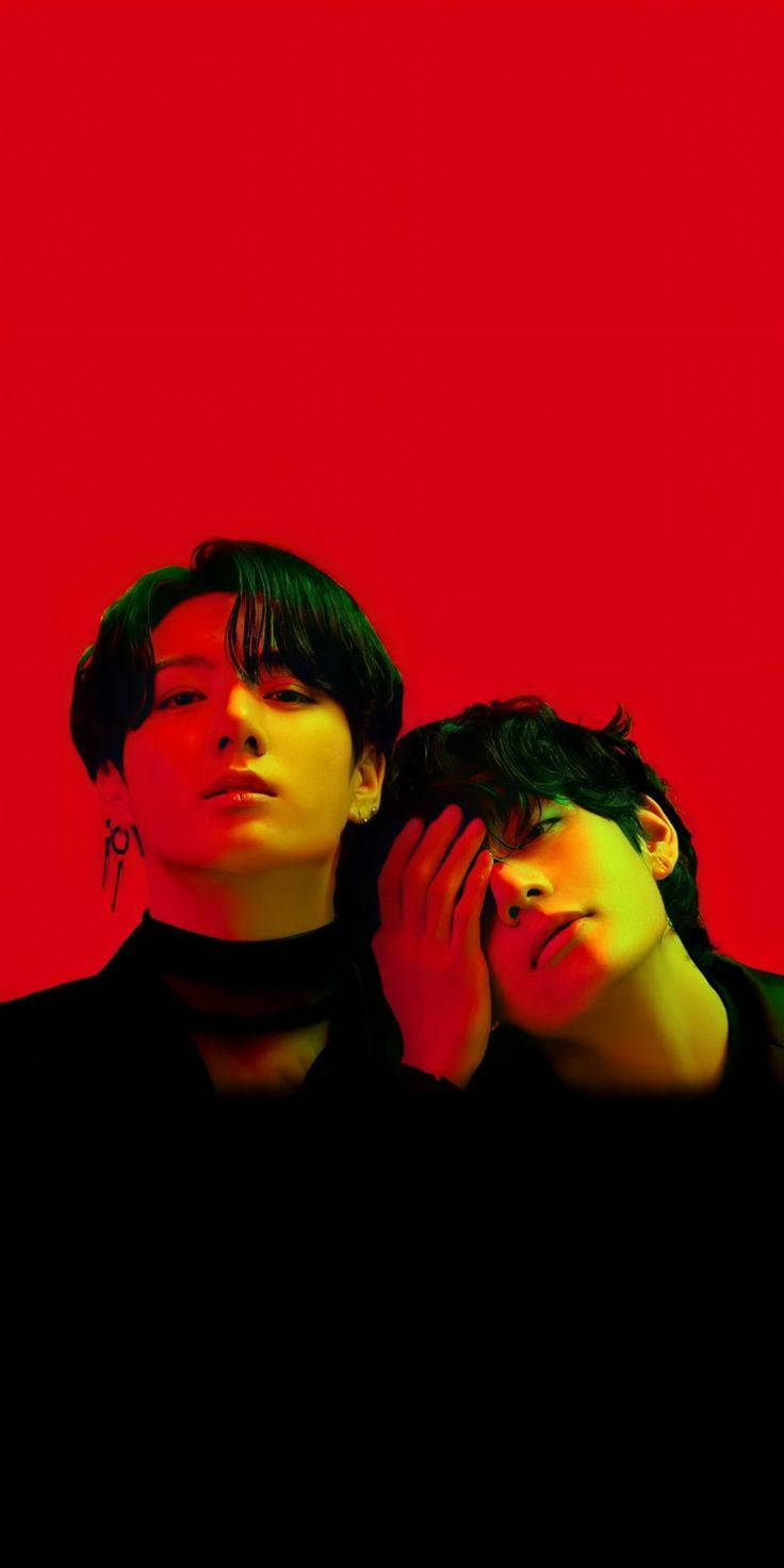 تايكوك BTS أحمر خلفية