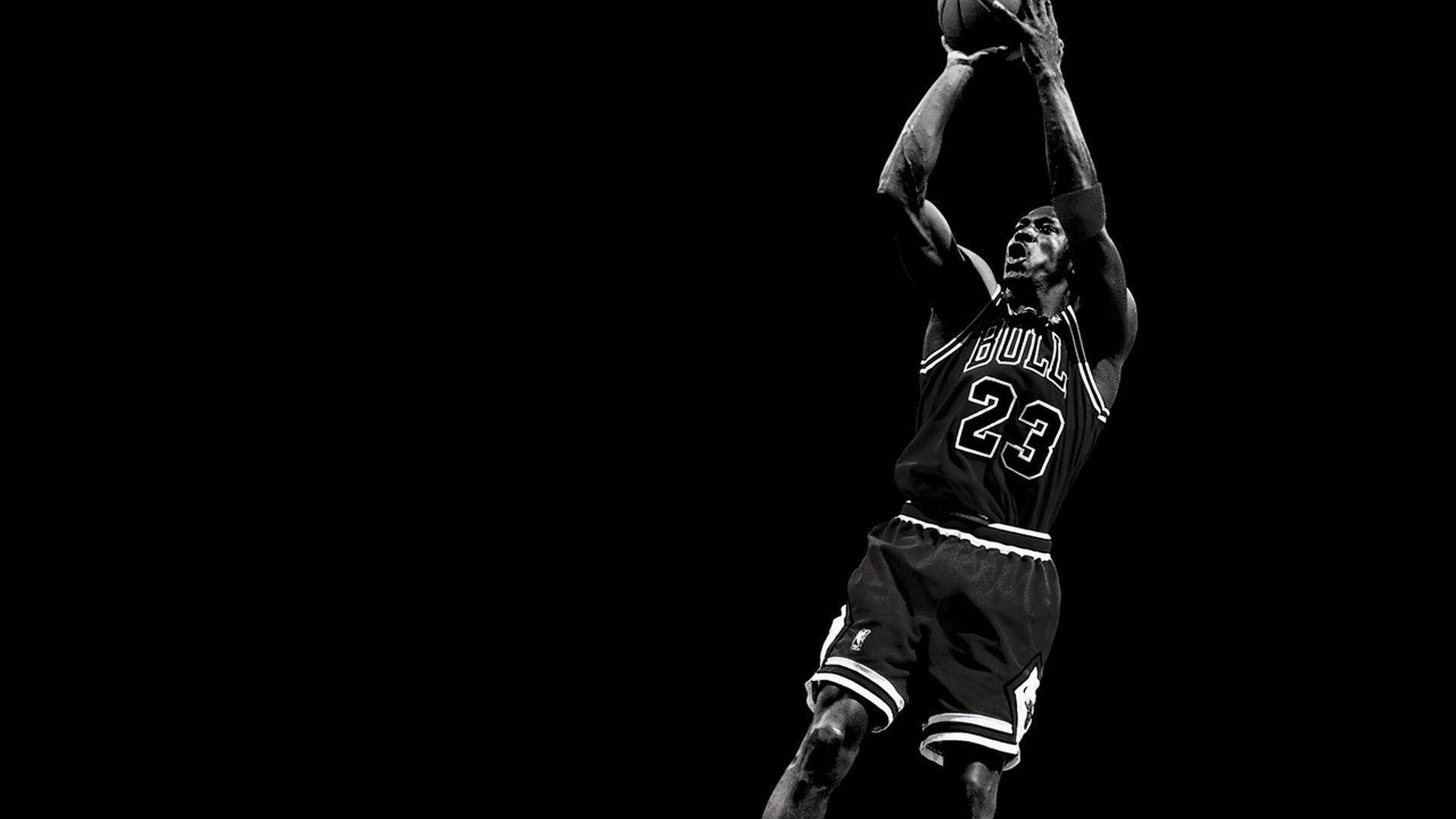 تسديدة ثلاثية لجوردان من دوري NBA سطح مكتب خلفية