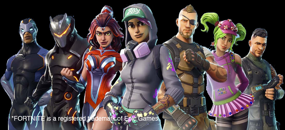 تشكيلة شخصيات فورتنايت خلفية