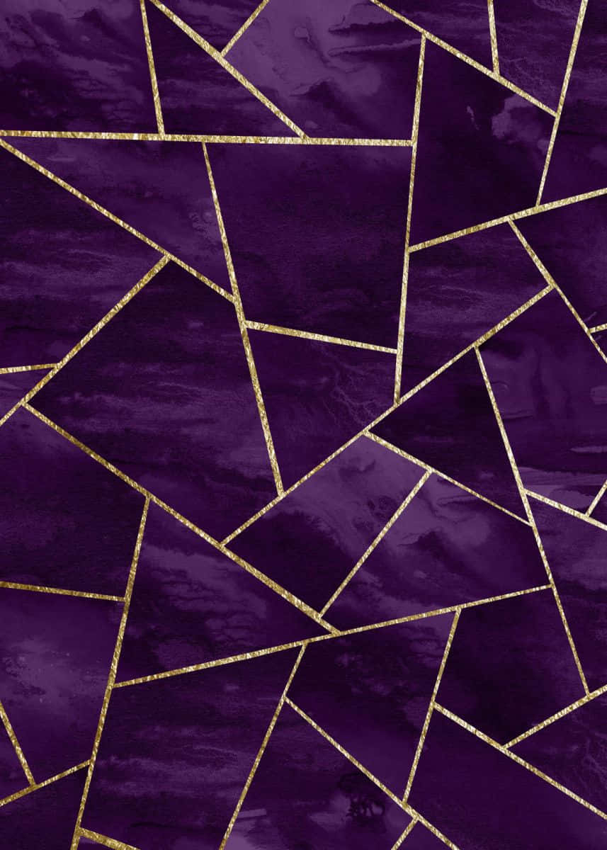 تصميم تجريدي بخلفية أرجوانية وذهبية خلفية