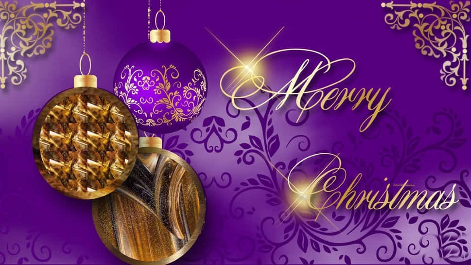 تصميم خيالي لعيد الميلاد الأرجواني خلفية