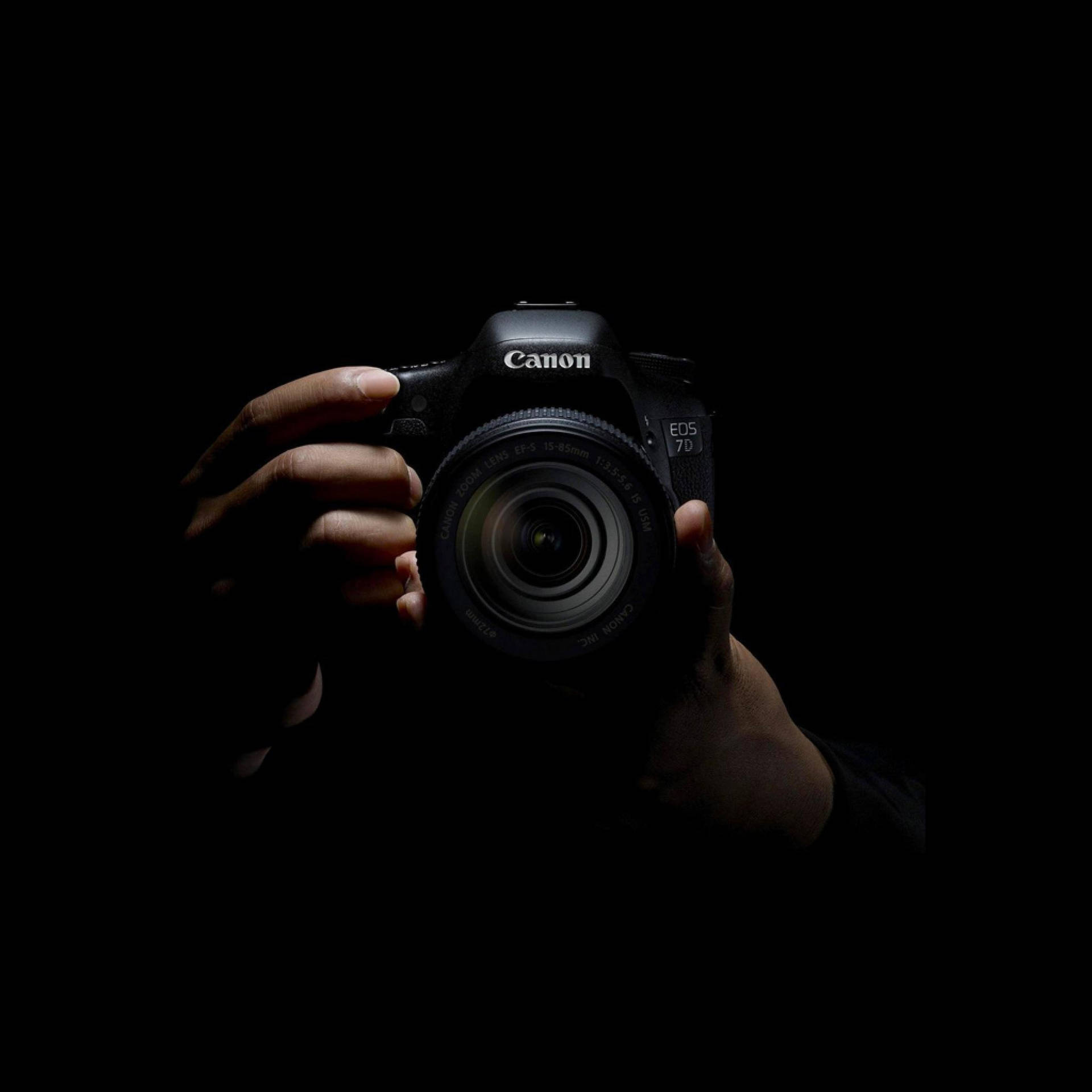 خلفية تصوير داكن لكاميرا كانون