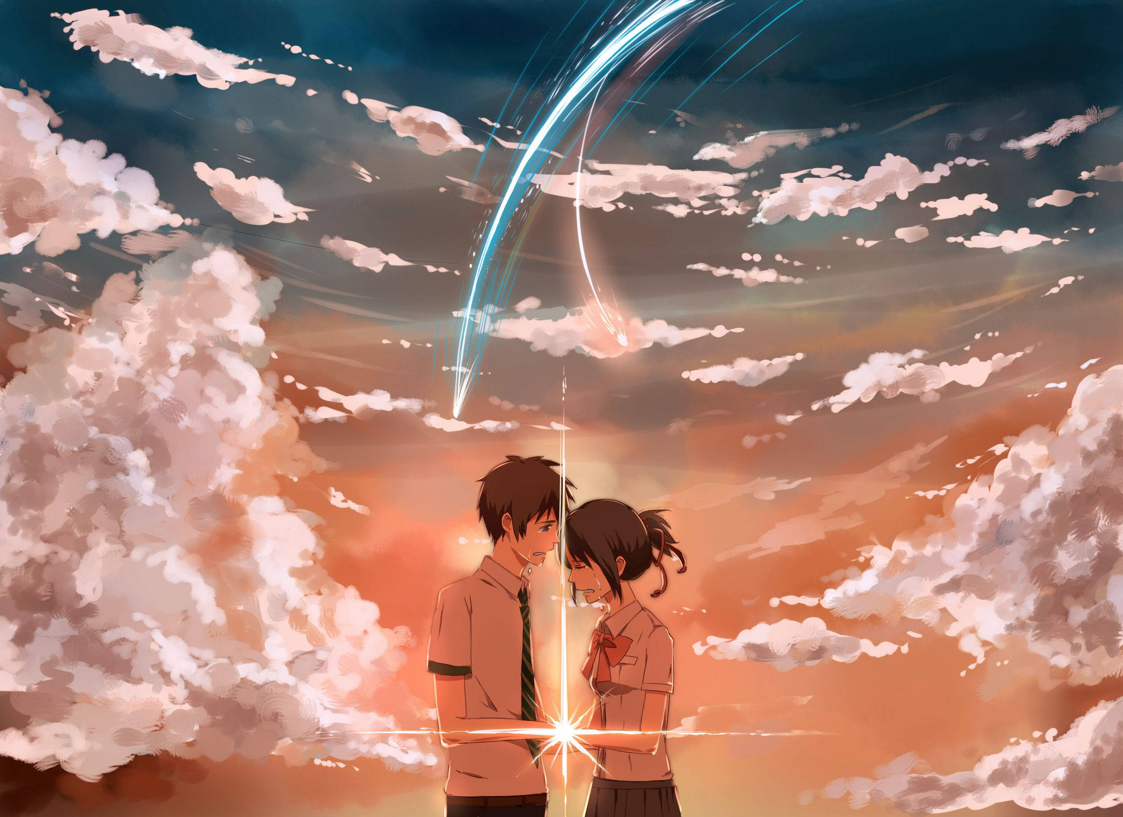 ثنائي أنمي Your Name خلفية