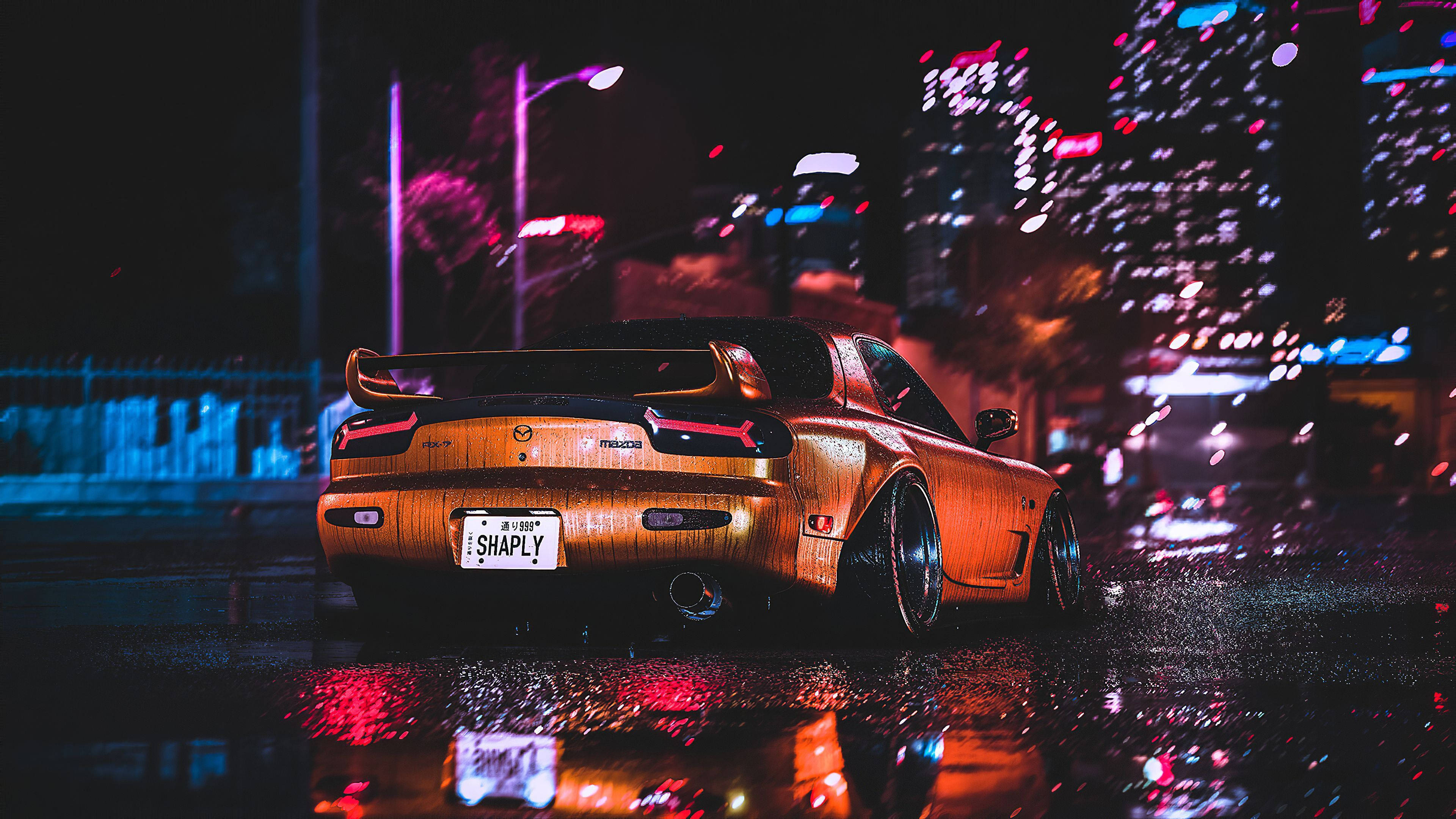 جمالية JDM لمازدا RX-7 خلفية