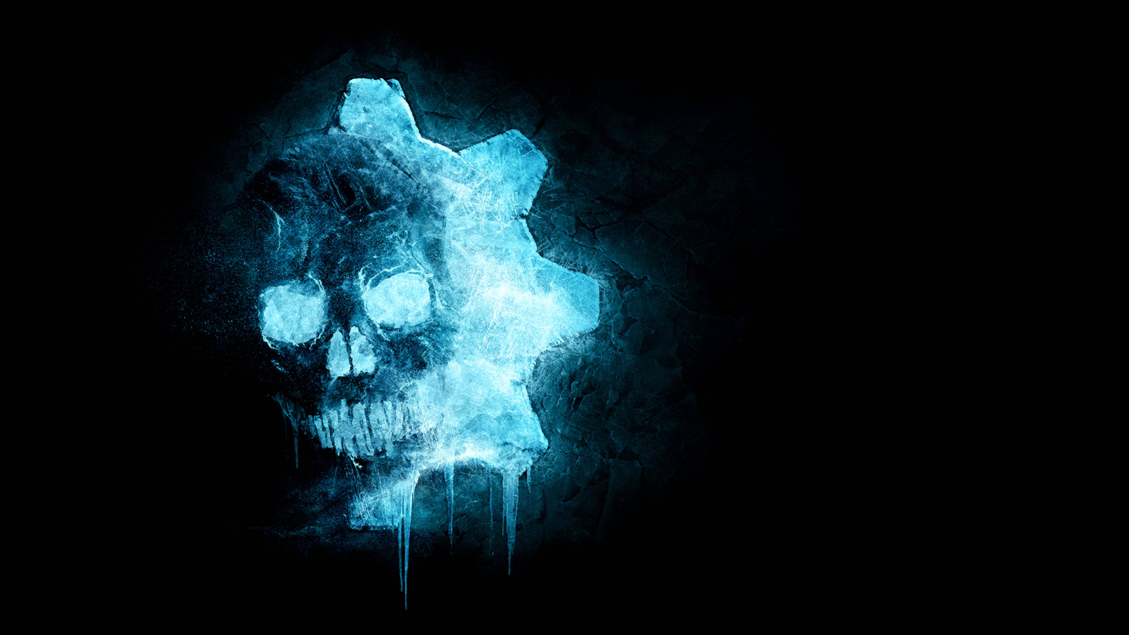 جمجمة زرقاء Gears 5 بدقة 4K خلفية