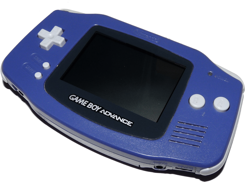 جهاز جيم بوي أدفانس أزرق خلفية