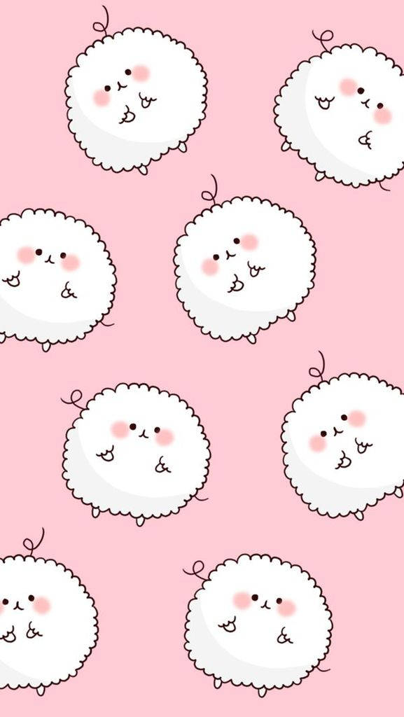 خروف كيوت لطيف أنثوي خلفية