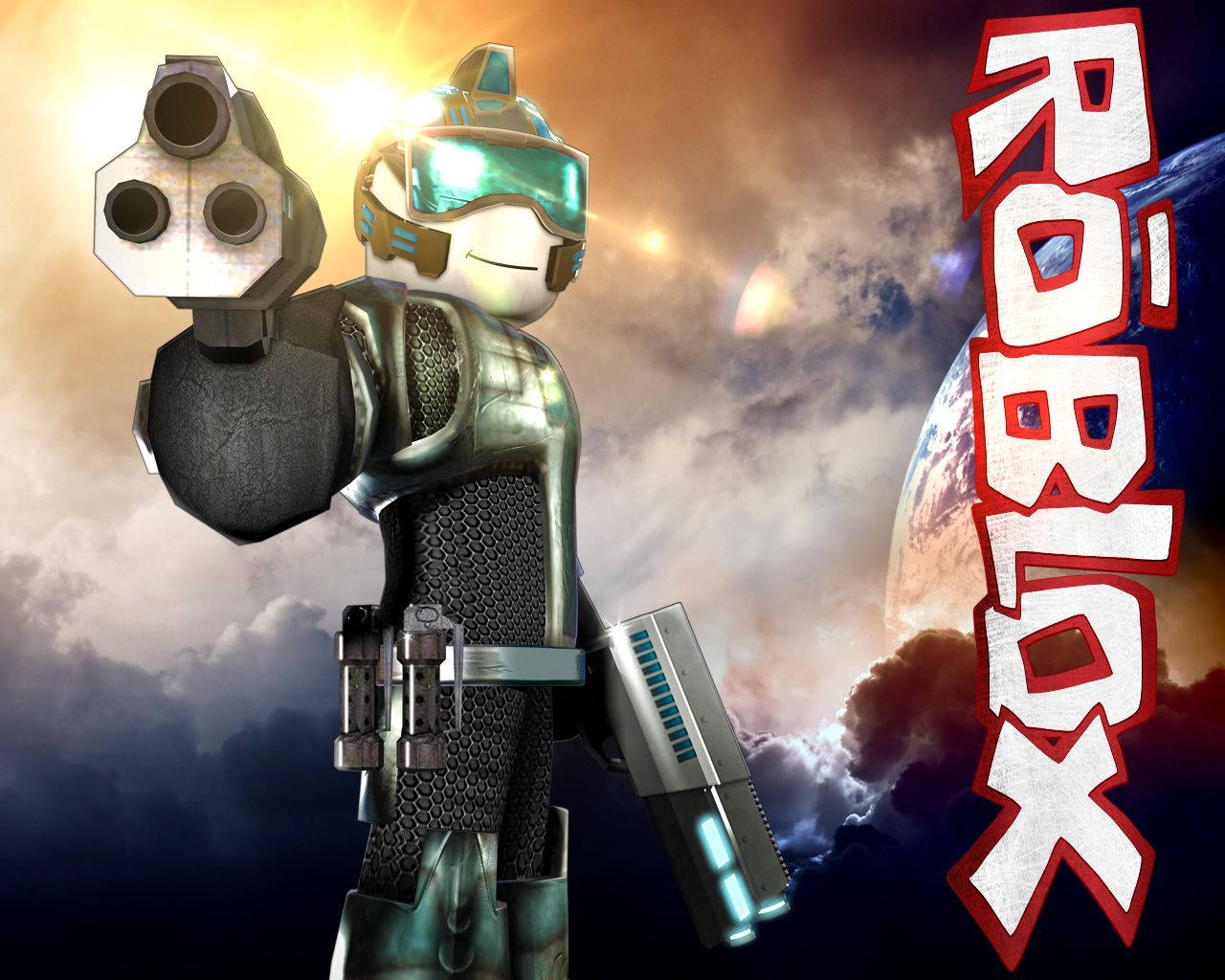شخصية مدرعة رائعة في لعبة Roblox عبر الإنترنت