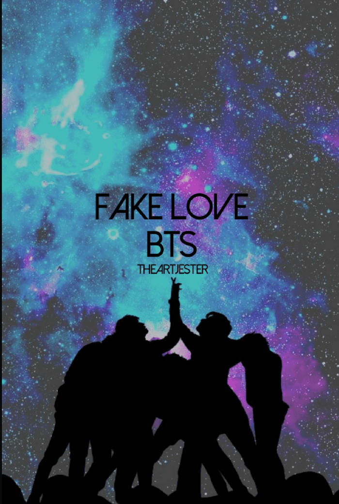 خلفية BTS Galaxy Fake Love خلفية