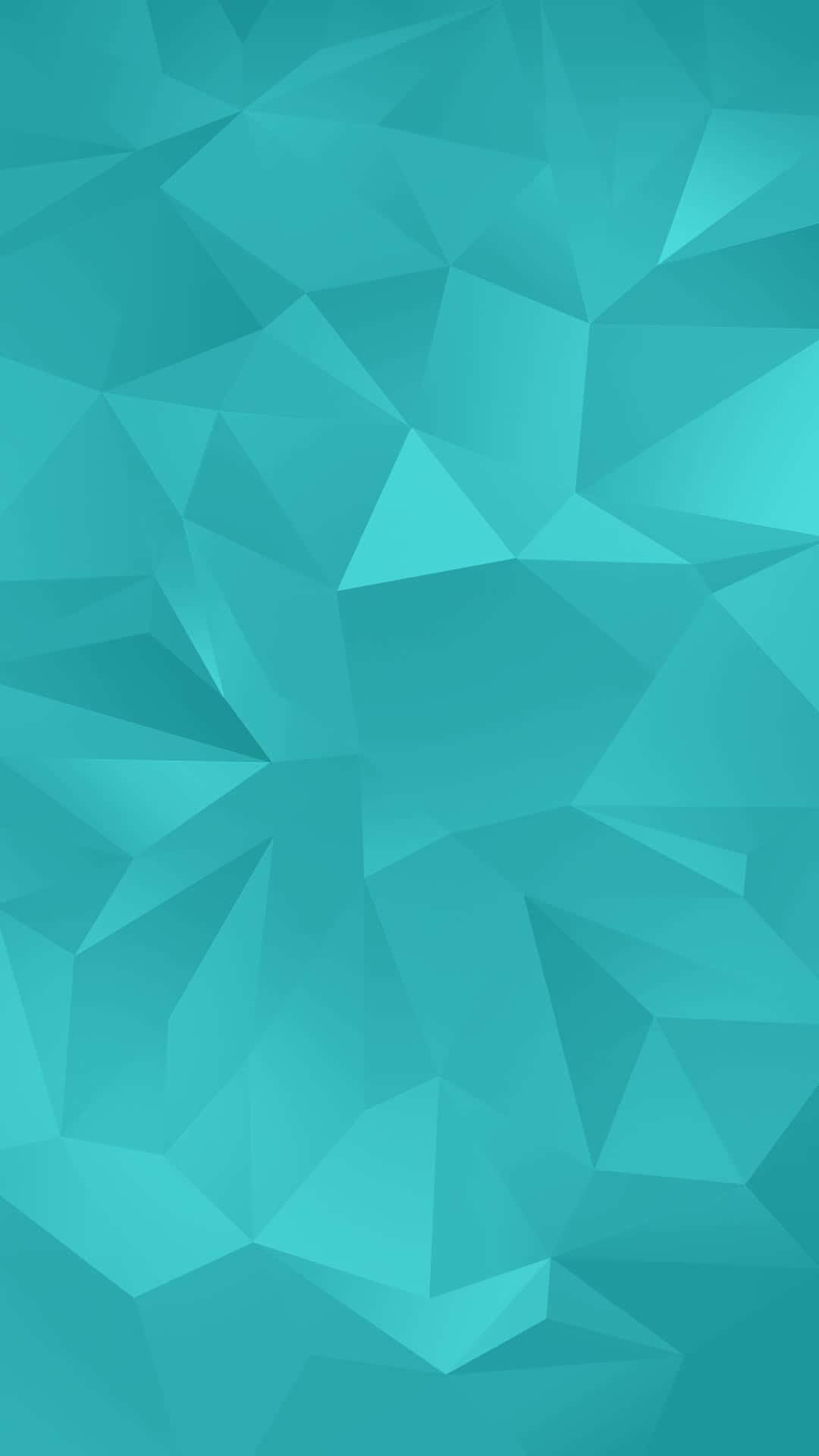 خلفية Galaxy S5 بتصميم مضلع تركوازي خلفية