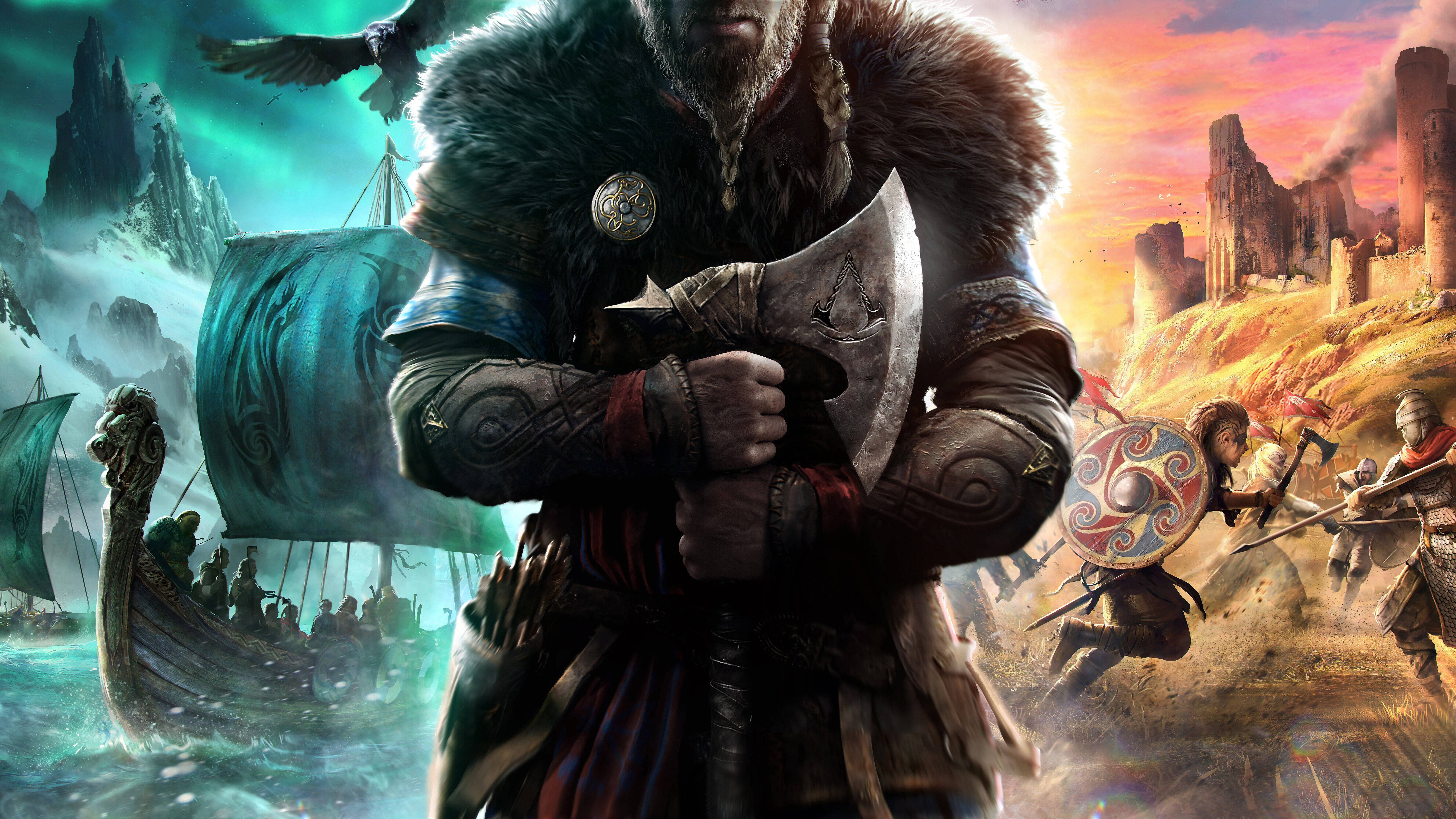 خلفية ألعاب 8K Assassin’s Creed: Valhalla خلفية