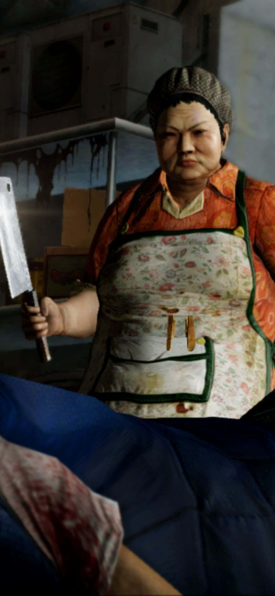 خلفية انتقام السيدة تشو في لعبة Sleeping Dogs لهاتف iPhone Xs خلفية