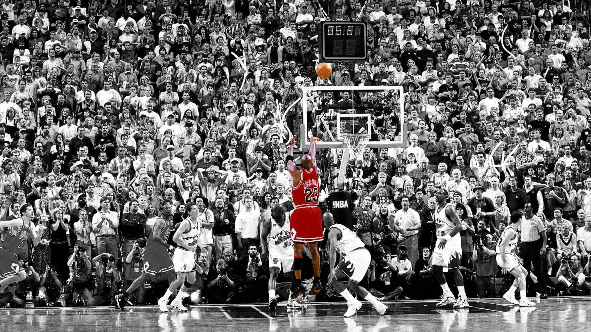 خلفية حمراء لمايكل جوردان NBA لسطح المكتب خلفية