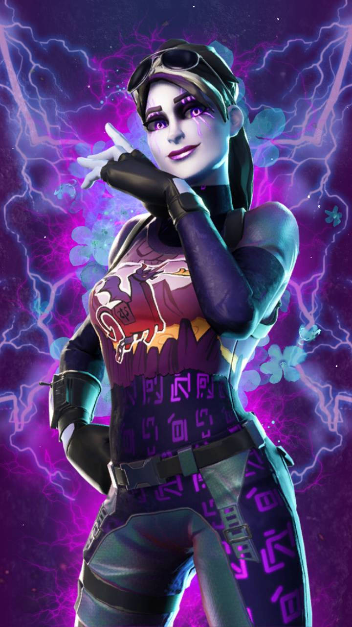 خلفية رائعة لشخصية Dark Bomber من Fortnite خلفية