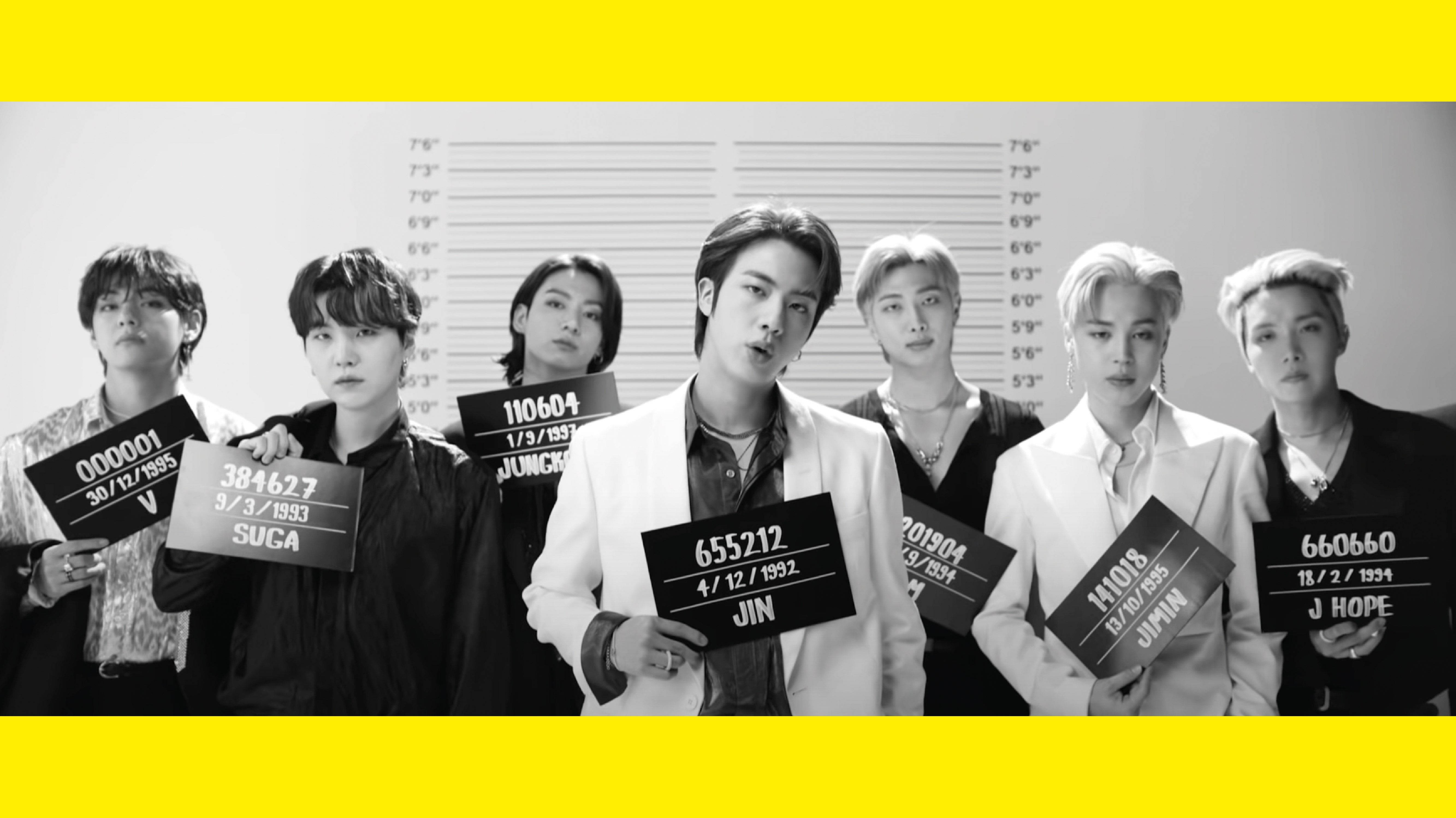 خلفية سطح المكتب BTS Butter Mugshots خلفية