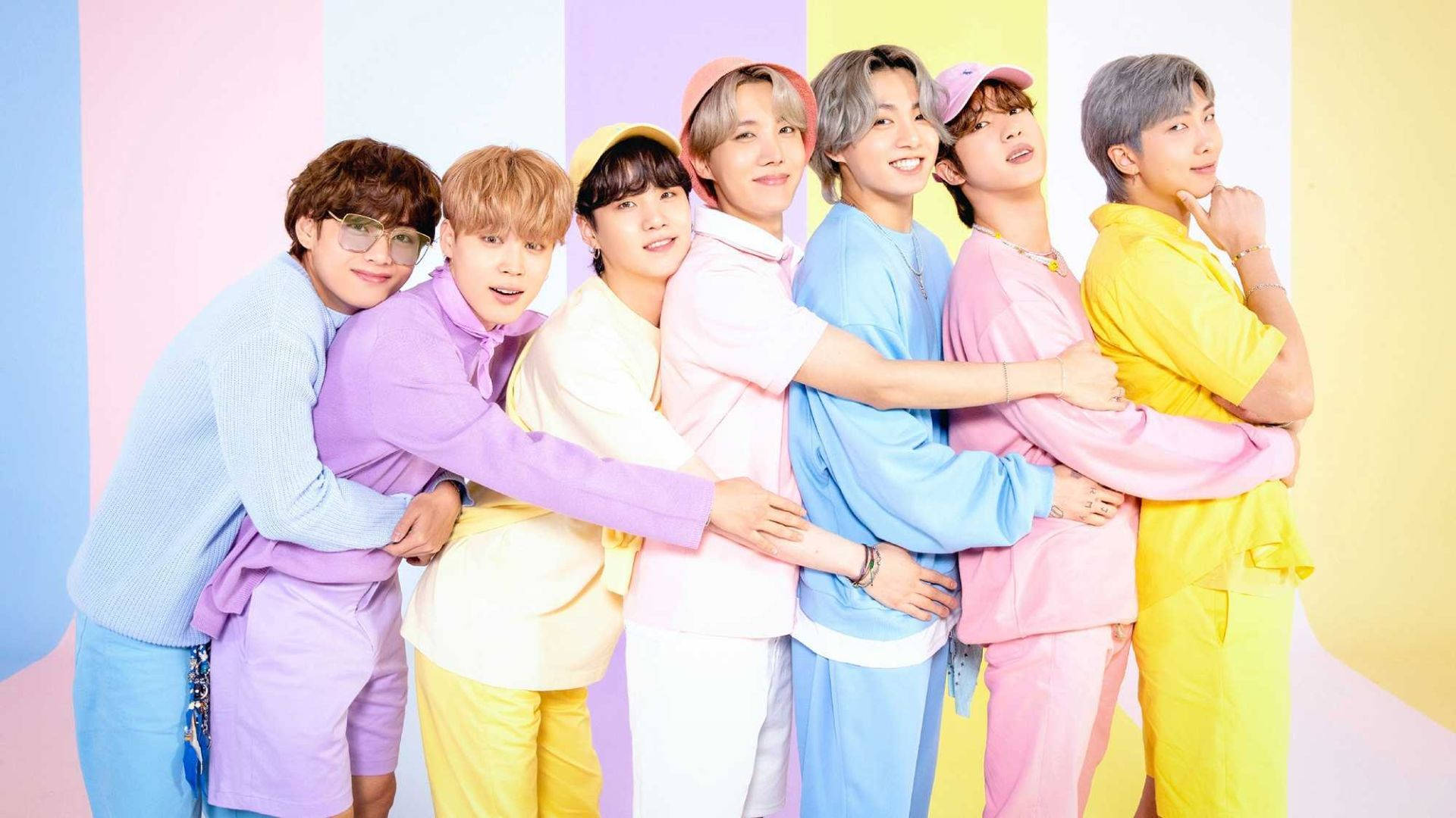 خلفية سطح مكتب BTS سلسلة العناق خلفية