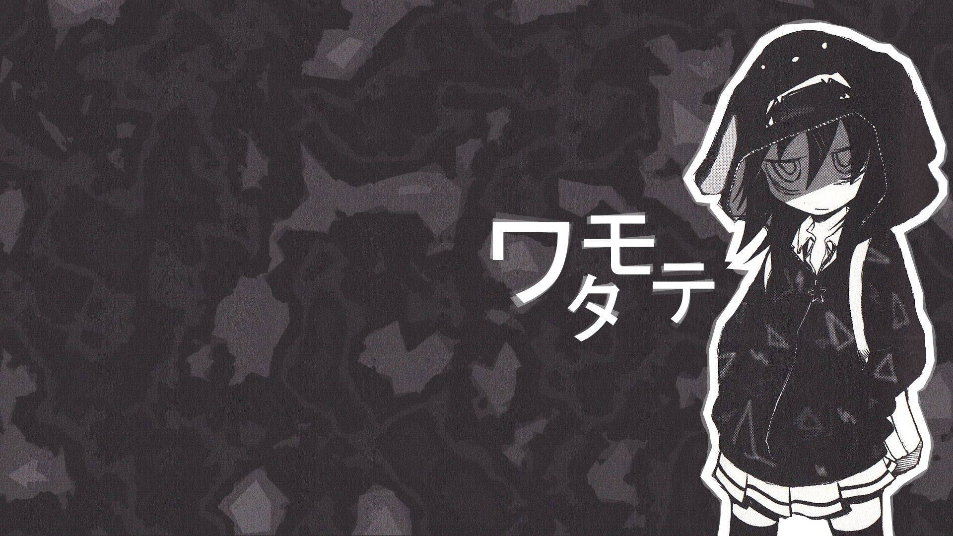 خلفية سطح مكتب أنمي داكنة من WataMote خلفية