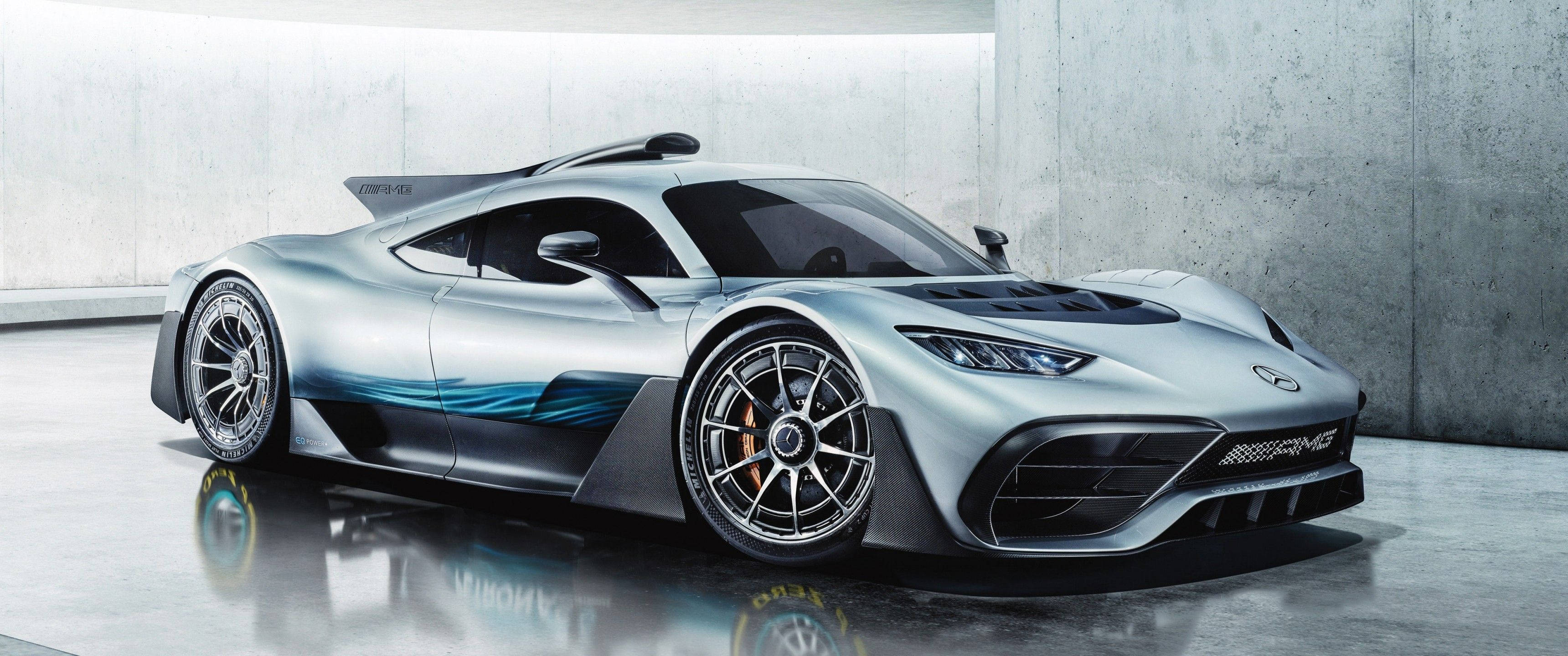 خلفية سيارة مرسيدس-AMG Project One بدقة 3440x1440 خلفية