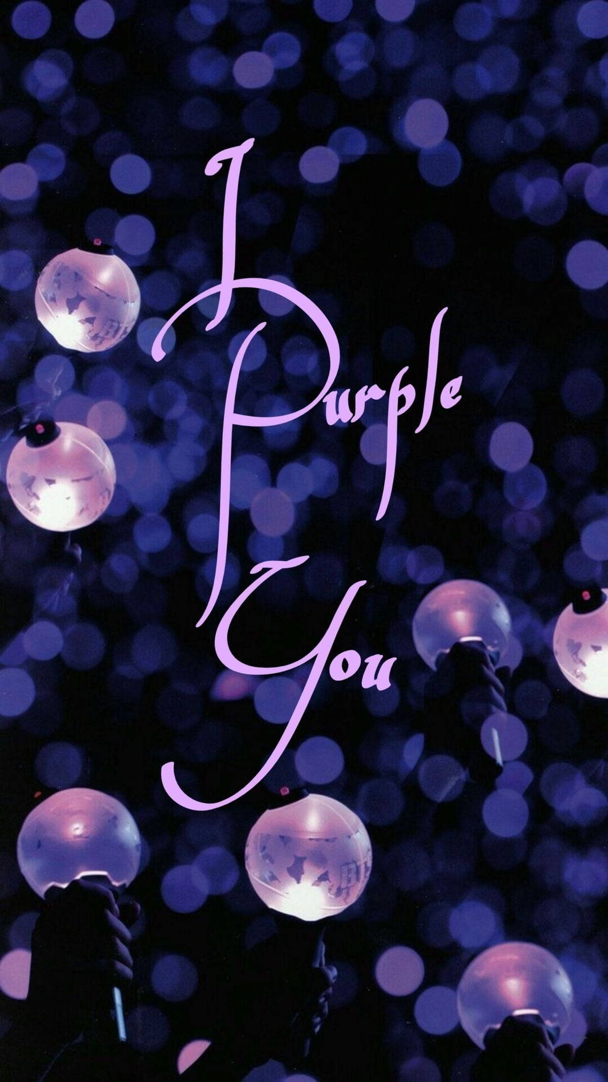 خلفية عصي BTS الضوئية I Purple You خلفية