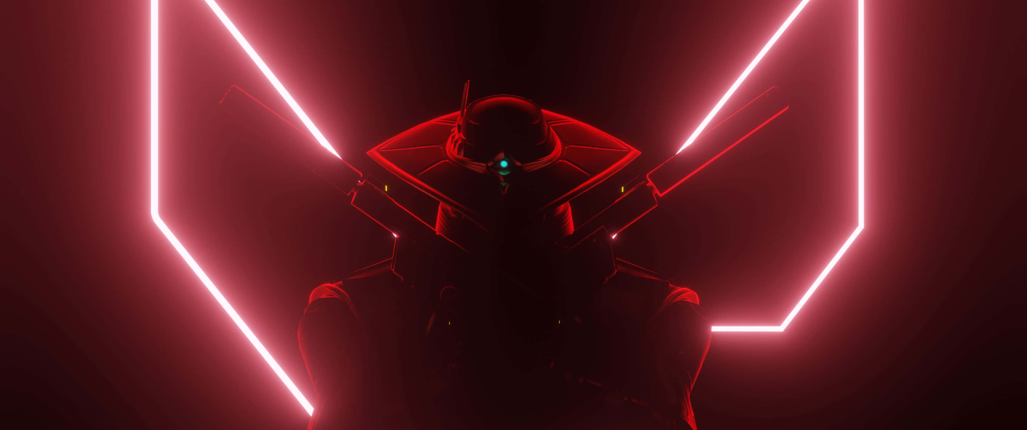 خلفية فالورانت سايفر حمراء بدقة 3440x1440p خلفية