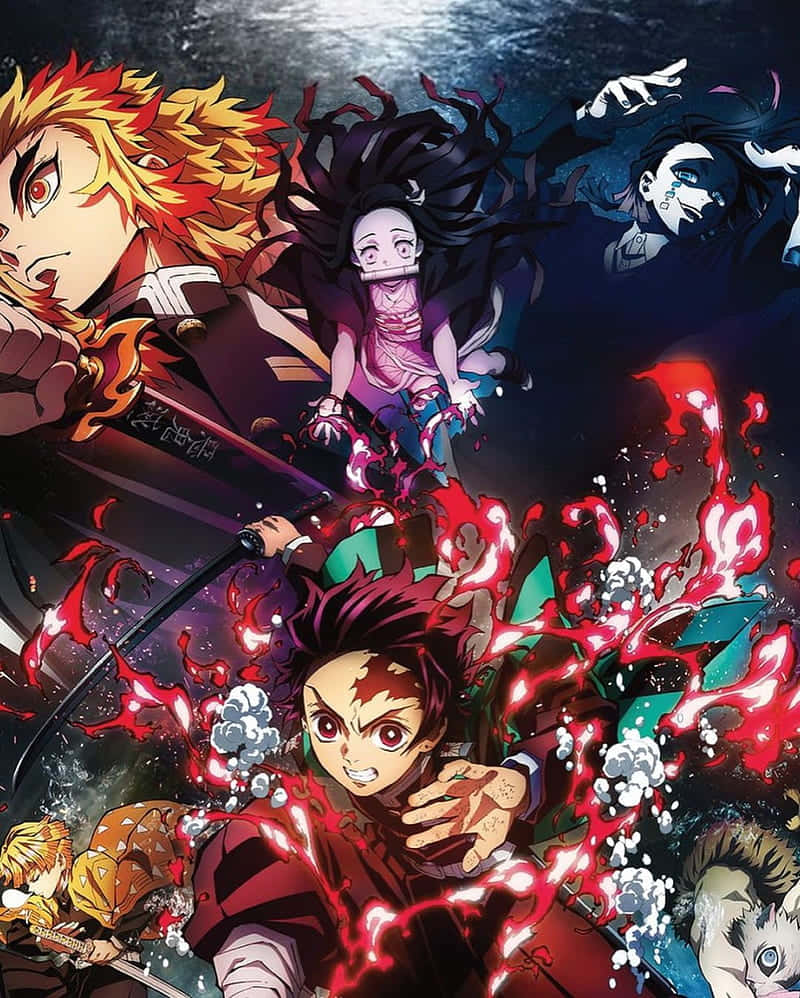 خلفية لطيفة لفيلم Demon Slayer Mugen Train خلفية